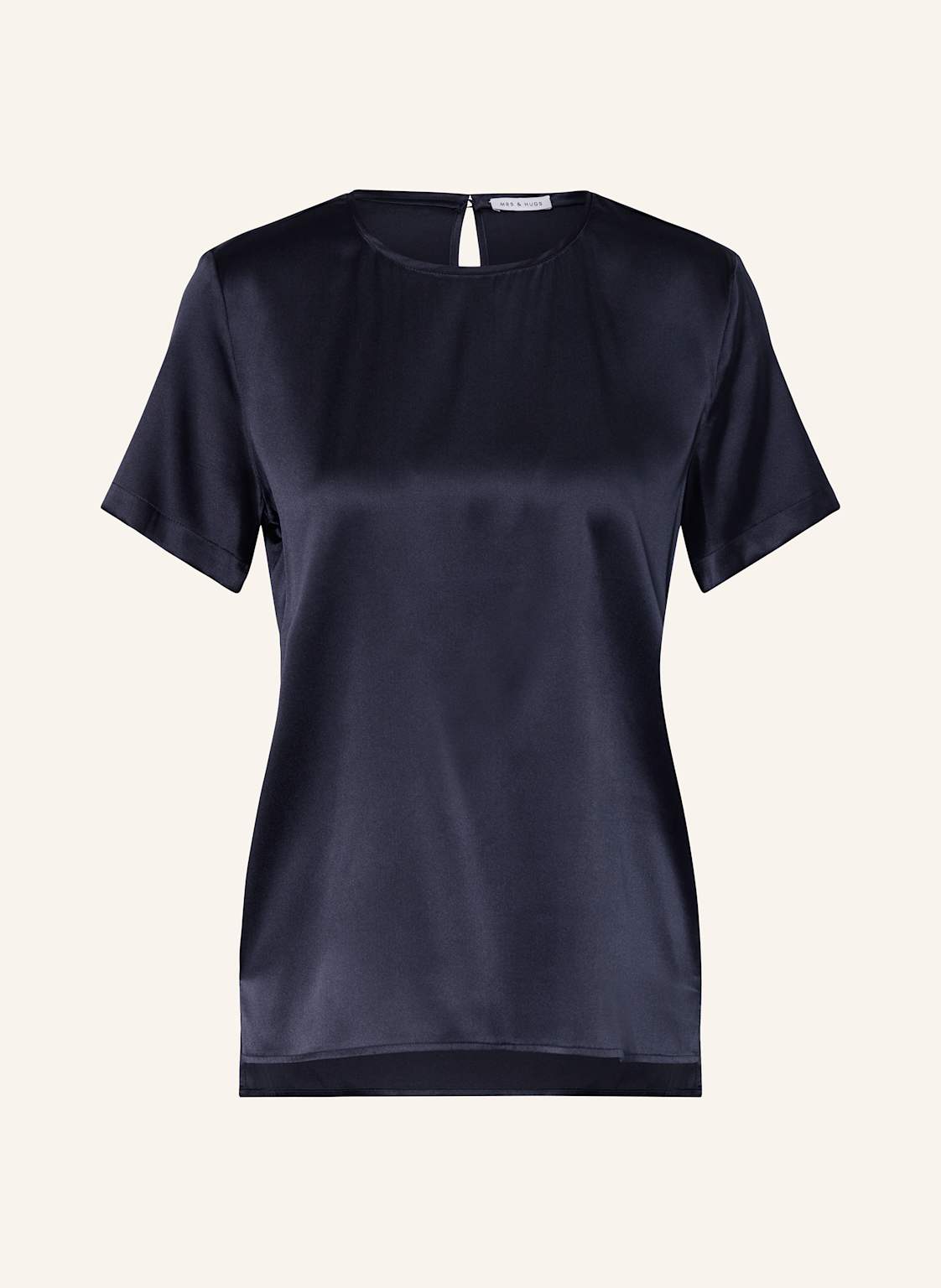 Mrs & Hugs Blusenshirt Aus Seide blau Mrs & Hugs Blusenshirt Aus Seide blau von Mrs & HUGS