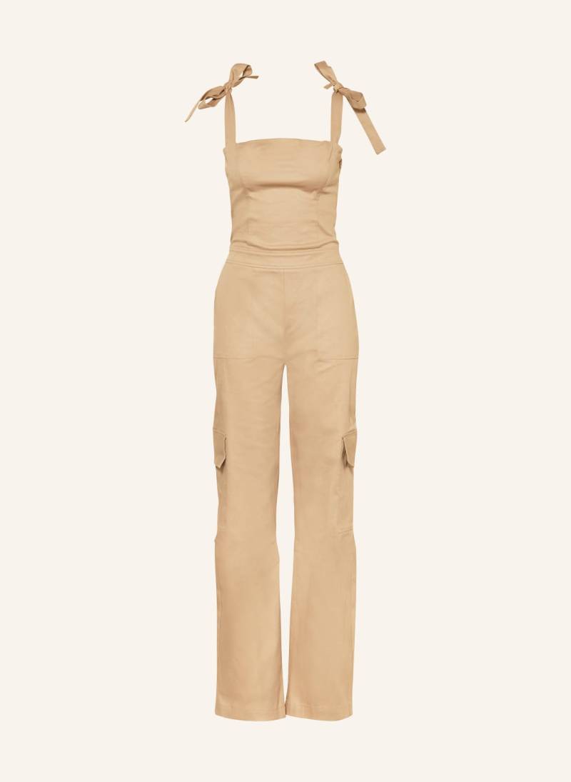 Mrs & Hugs Cargo-Jumpsuit beige von Mrs & HUGS