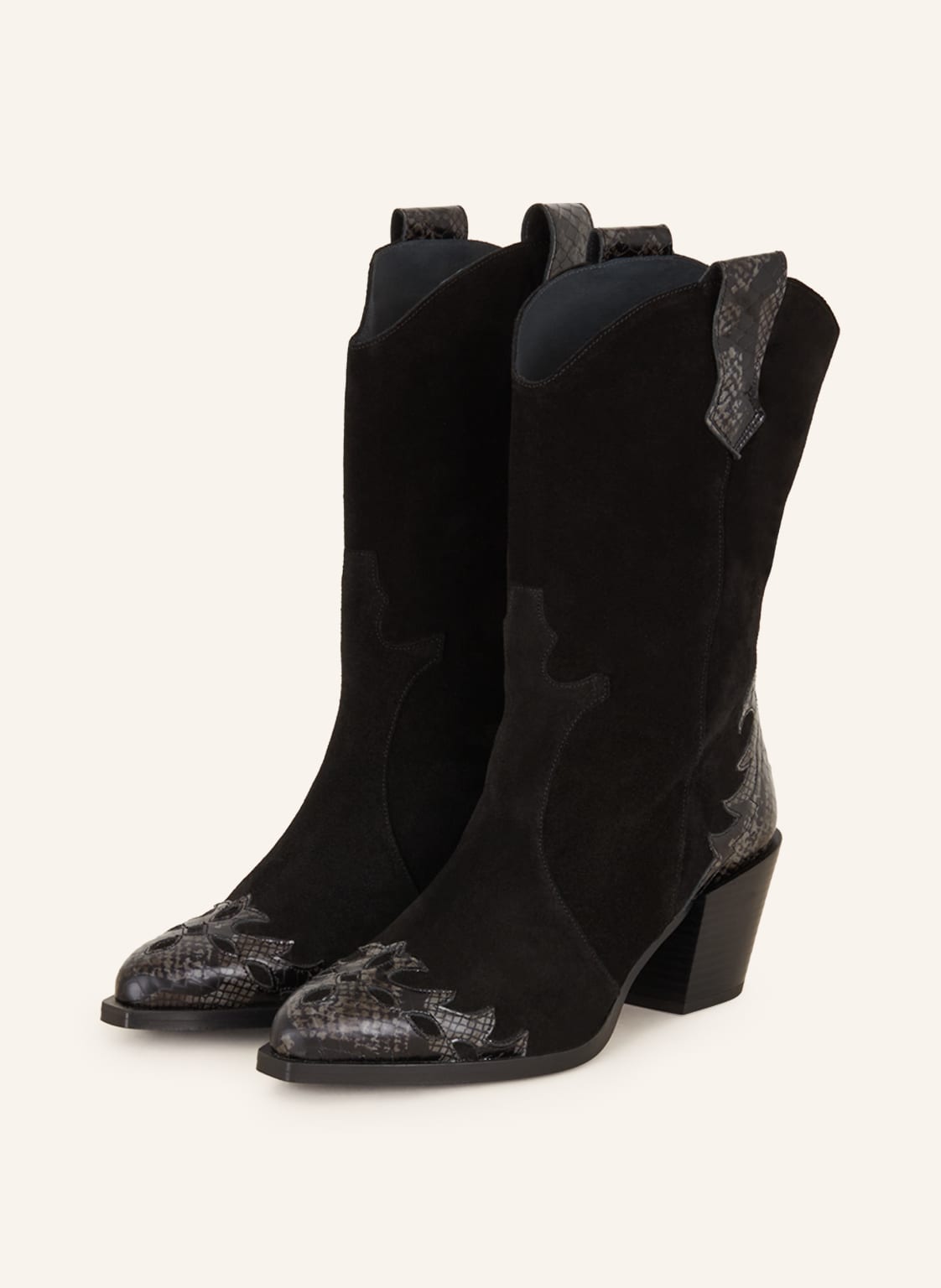 Mrs & Hugs Cowboy Boots schwarz Mrs & Hugs Cowboy Boots schwarz von Mrs & HUGS