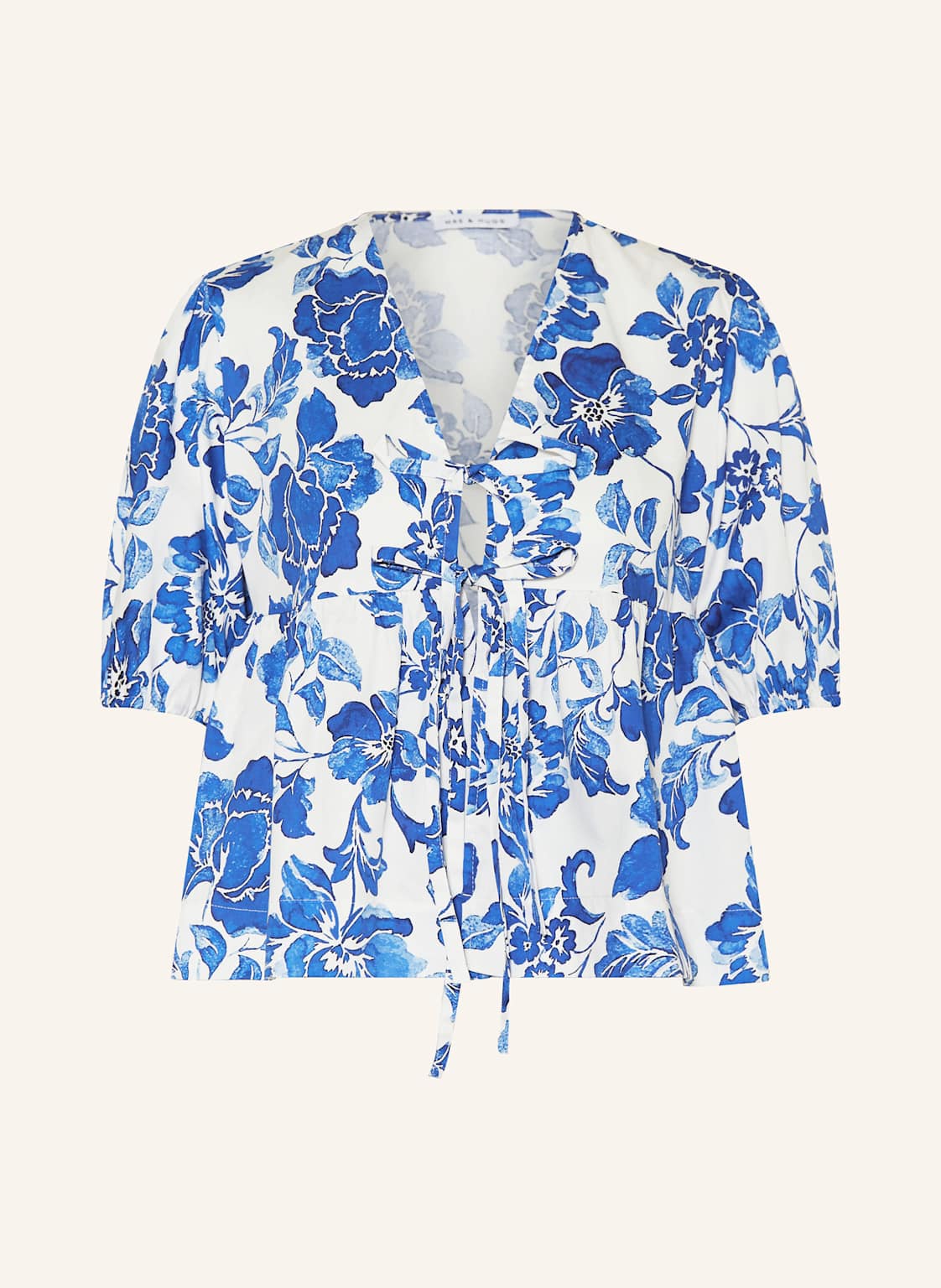 Mrs & Hugs Cropped-Bluse blau Mrs & Hugs Cropped-Bluse blau von Mrs & HUGS