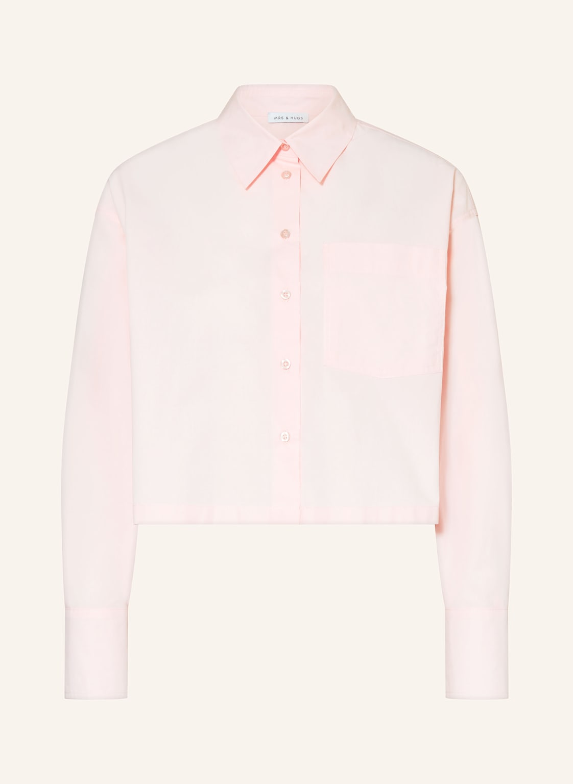 Mrs & Hugs Cropped-Hemdbluse rosa Mrs & Hugs Cropped-Hemdbluse rosa von Mrs & HUGS