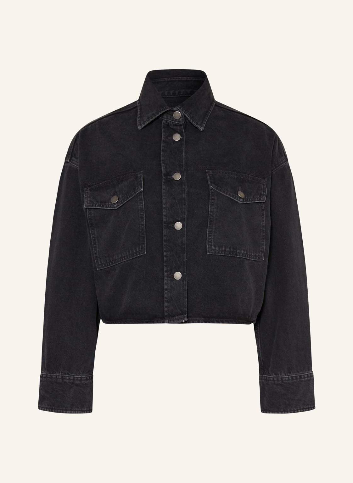 Mrs & Hugs Cropped-Jeansjacke grau Mrs & Hugs Cropped-Jeansjacke grau von Mrs & HUGS