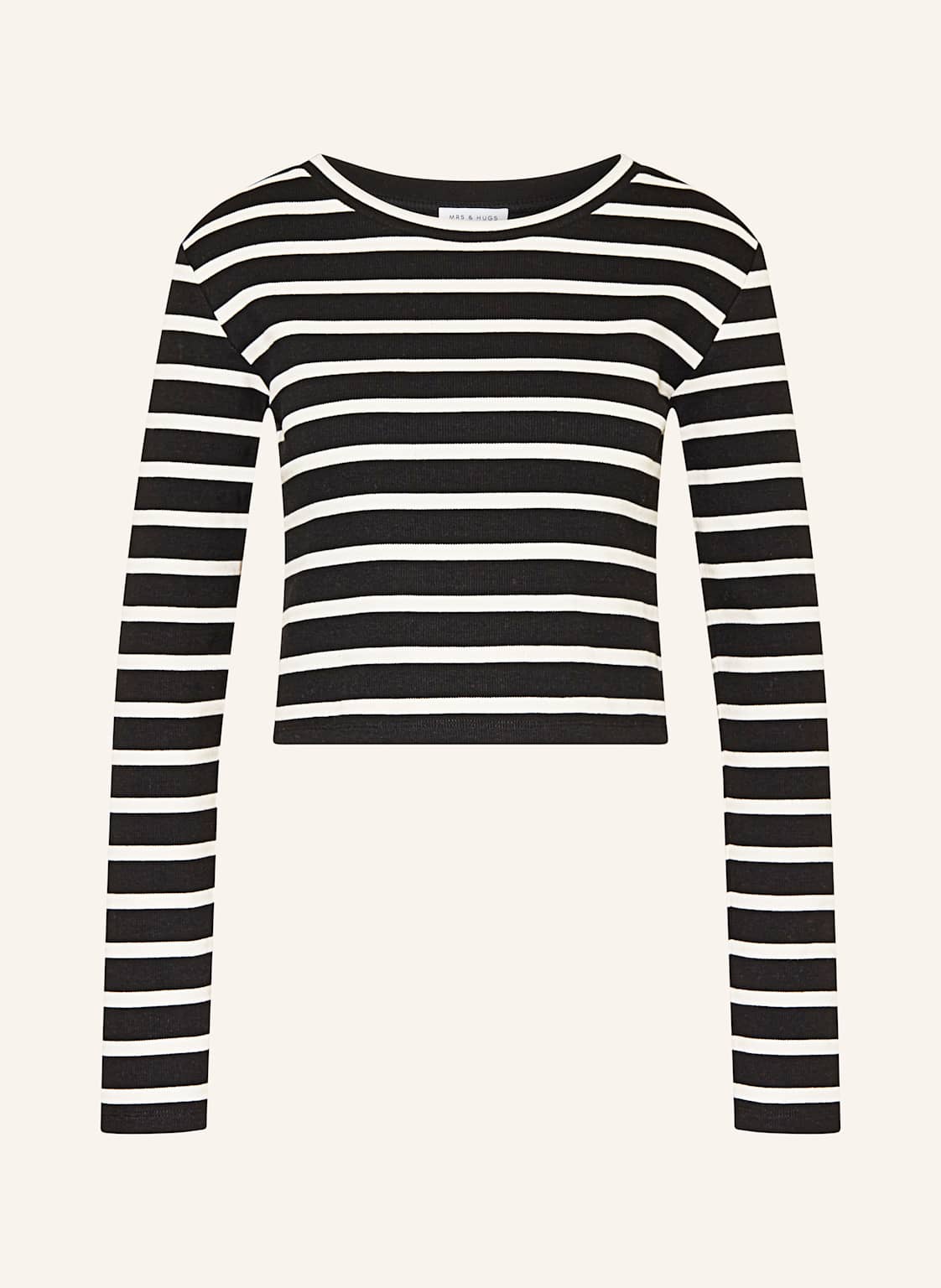 Mrs & Hugs Cropped-Longsleeve schwarz Mrs & Hugs Cropped-Longsleeve schwarz von Mrs & HUGS
