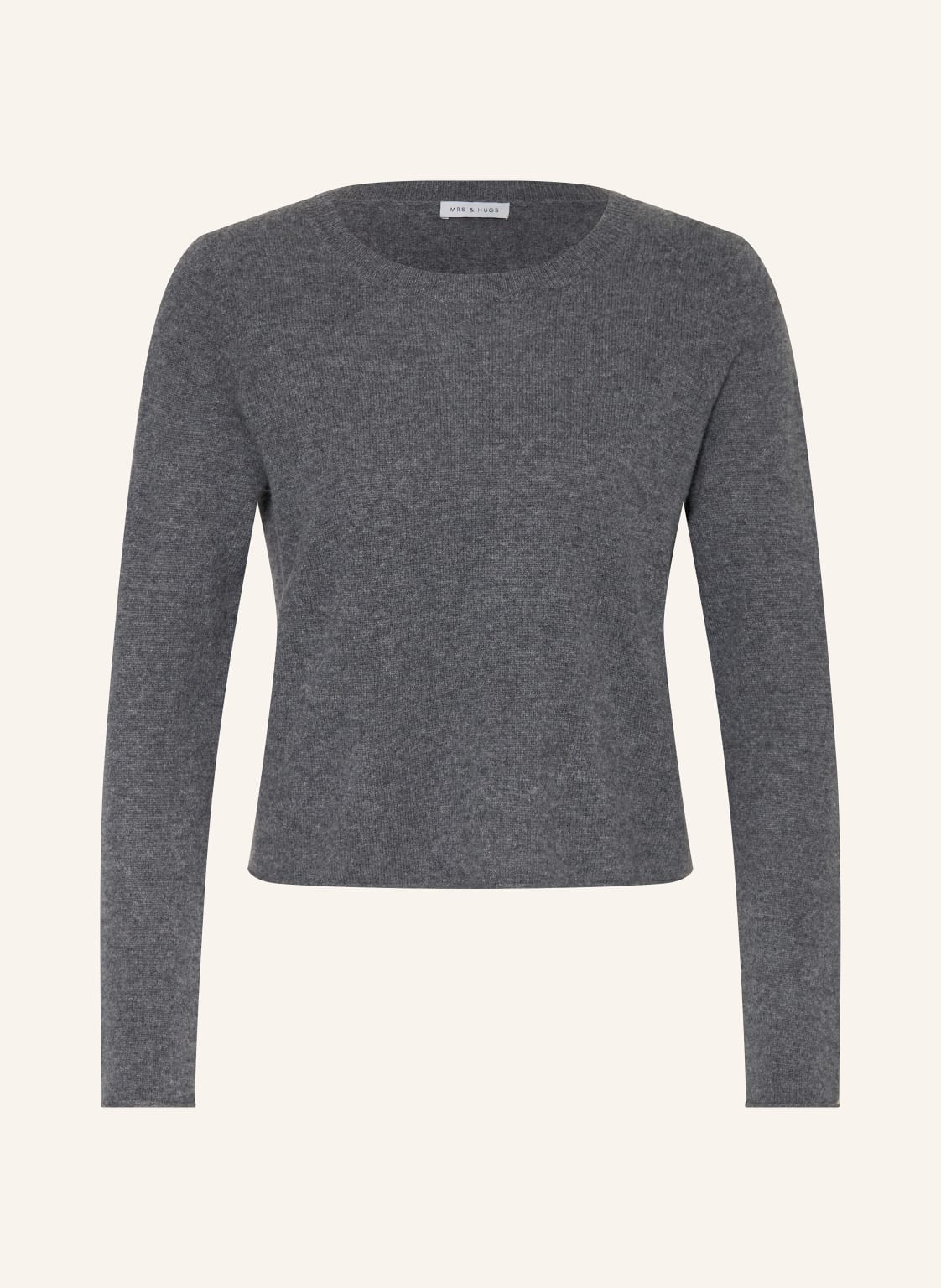 Mrs & Hugs Cropped-Pullover Aus Cashmere grau Mrs & Hugs Cropped-Pullover Aus Cashmere grau von Mrs & HUGS
