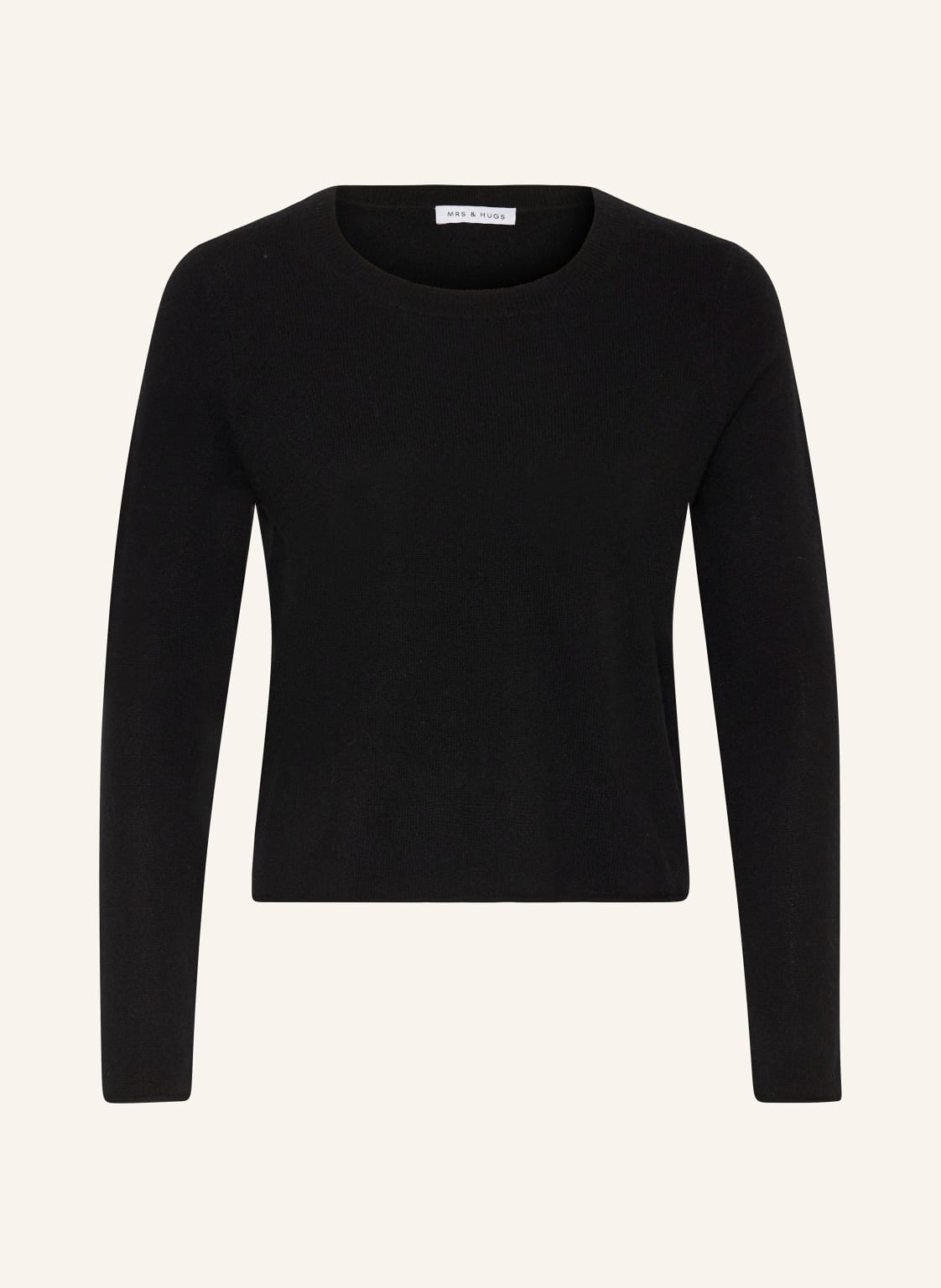 Mrs & Hugs Cropped-Pullover Aus Cashmere schwarz von Mrs & HUGS