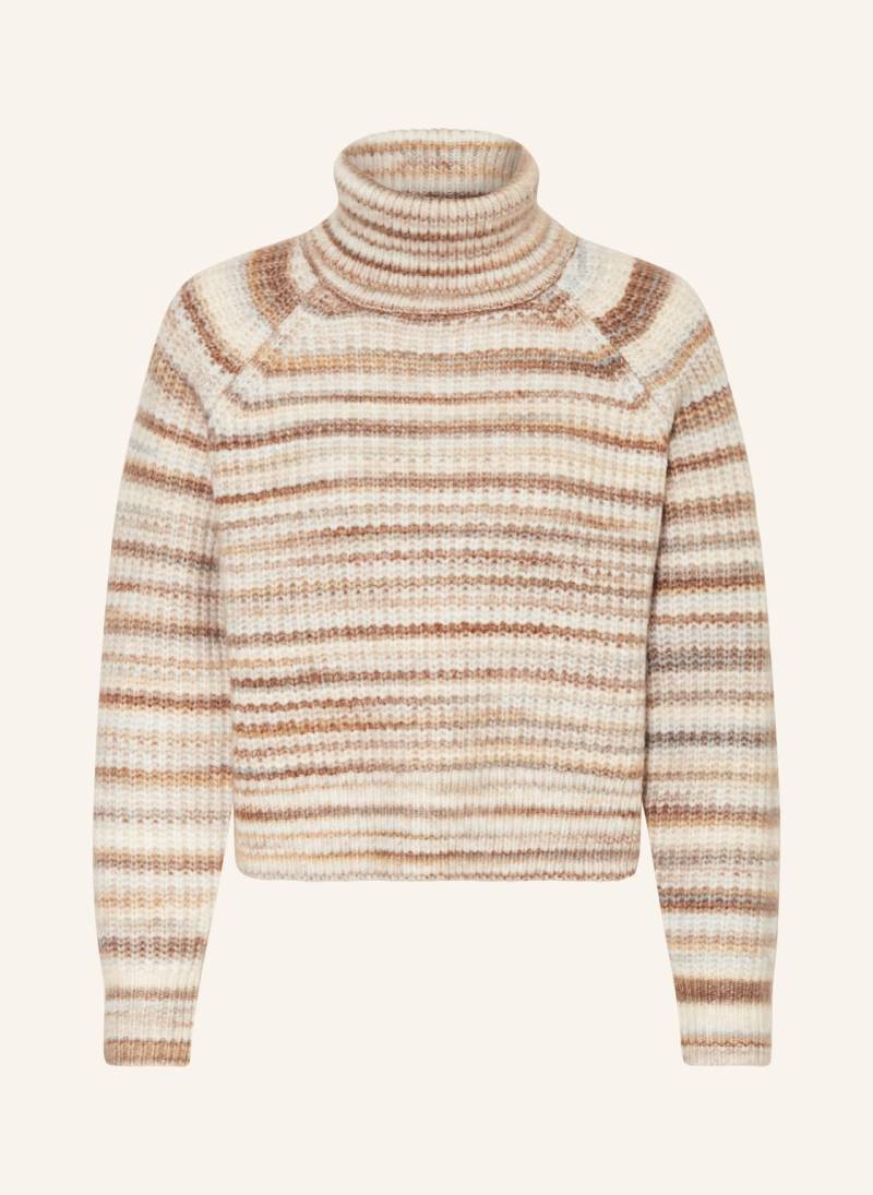 Mrs & Hugs Cropped-Rollkragenpullover beige von Mrs & HUGS