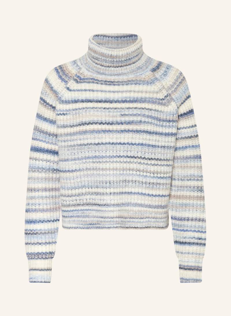 Mrs & Hugs Cropped-Rollkragenpullover blau von Mrs & HUGS