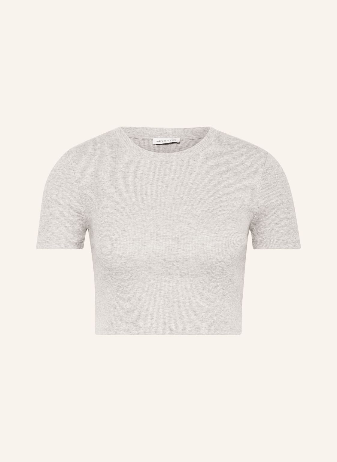 Mrs & Hugs Cropped-Shirt grau Mrs & Hugs Cropped-Shirt grau von Mrs & HUGS