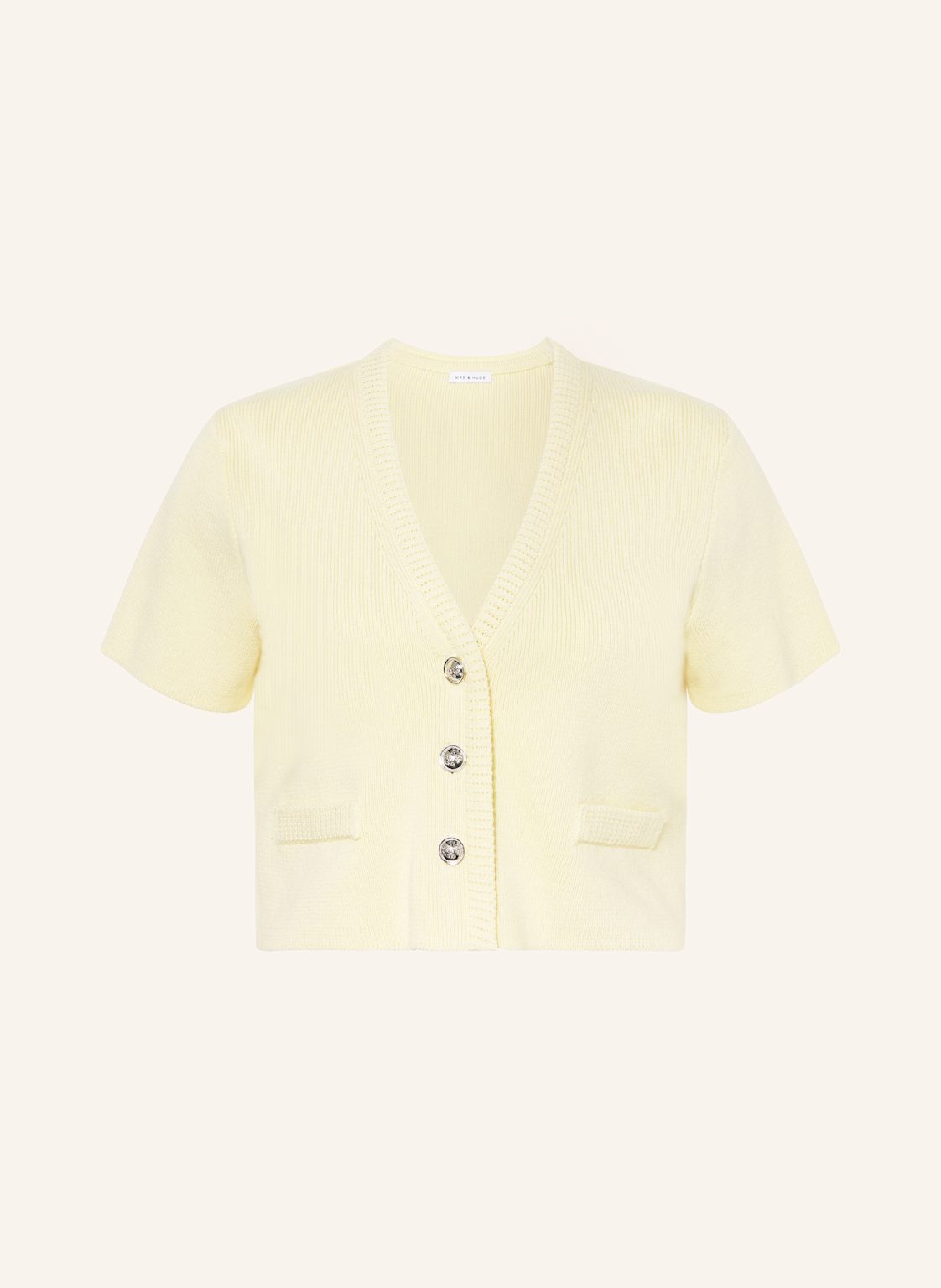 Mrs & Hugs Cropped-Strickjacke gelb Mrs & Hugs Cropped-Strickjacke gelb von Mrs & HUGS