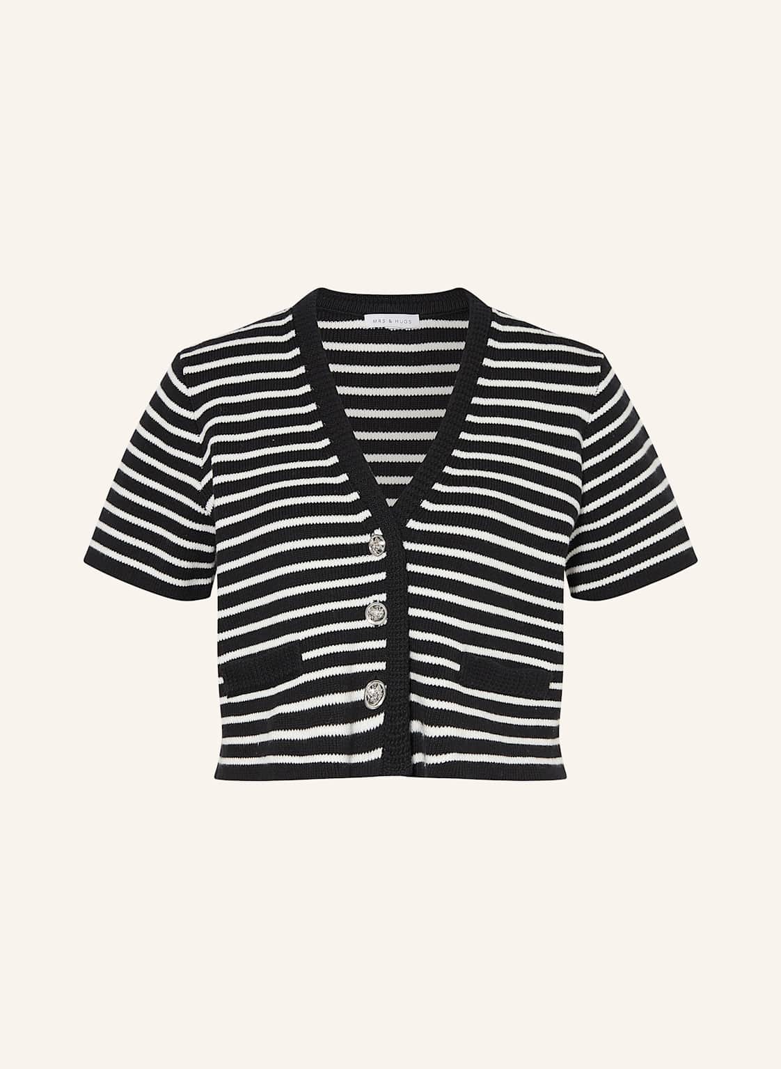 Mrs & Hugs Cropped-Strickjacke schwarz Mrs & Hugs Cropped-Strickjacke schwarz von Mrs & HUGS