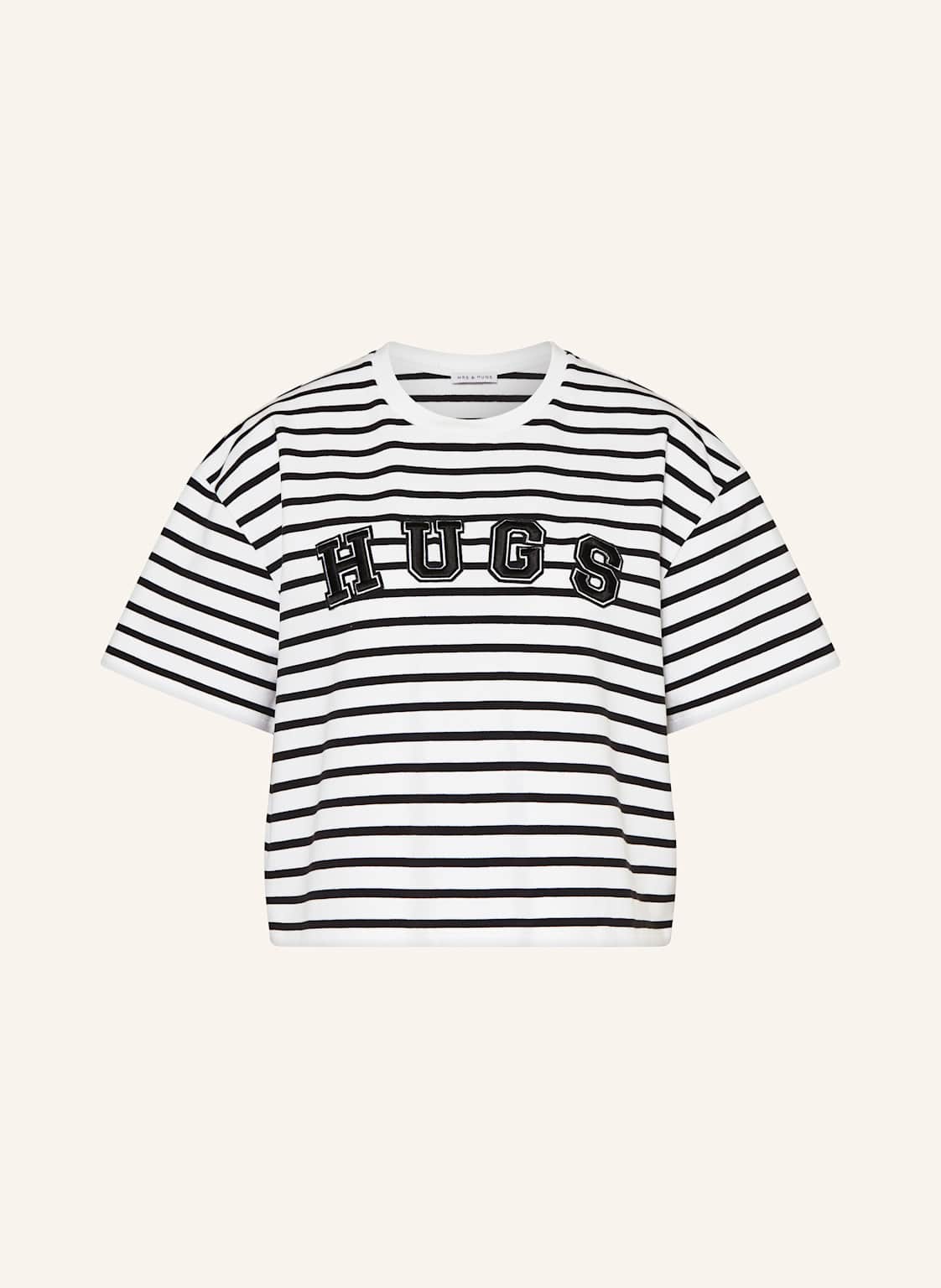 Mrs & Hugs Cropped-Shirt schwarz Mrs & Hugs Cropped-Shirt schwarz von Mrs & HUGS