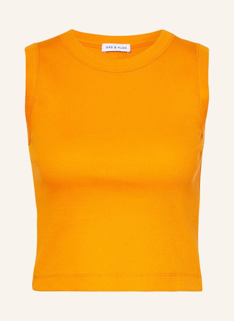 Mrs & Hugs Cropped-Top orange von Mrs & HUGS