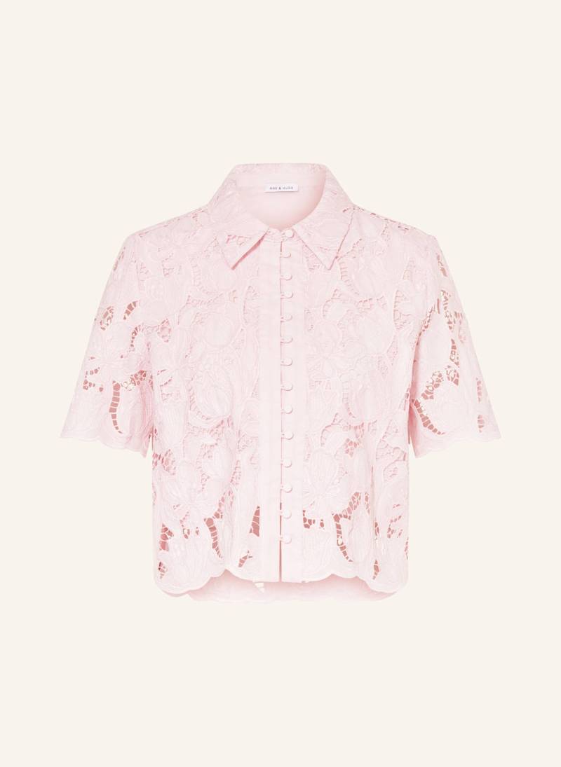 Mrs & Hugs Hemdbluse Aus Lochspitze rosa von Mrs & HUGS