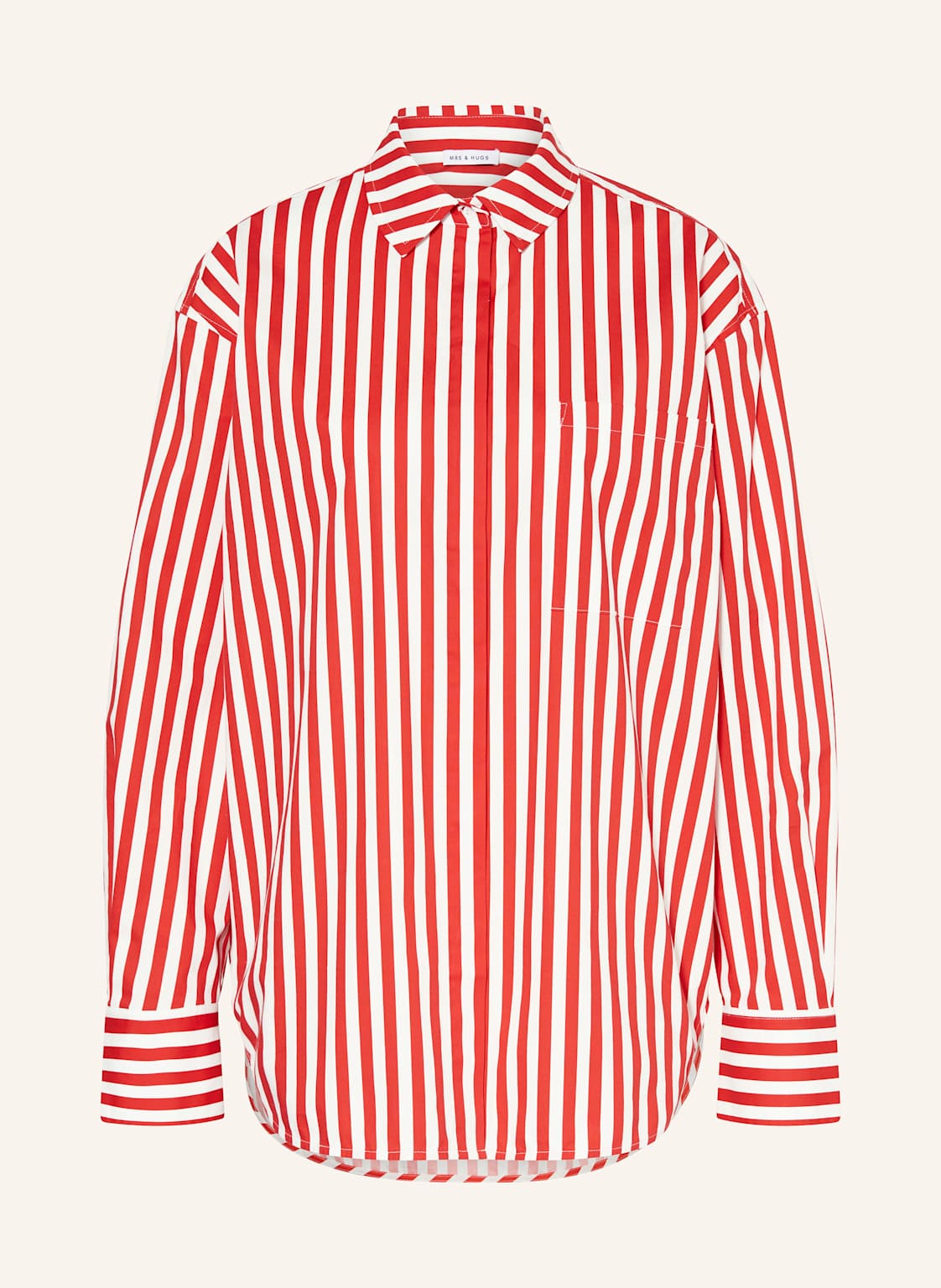 Mrs & Hugs Hemdbluse rot Mrs & Hugs Hemdbluse rot von Mrs & HUGS