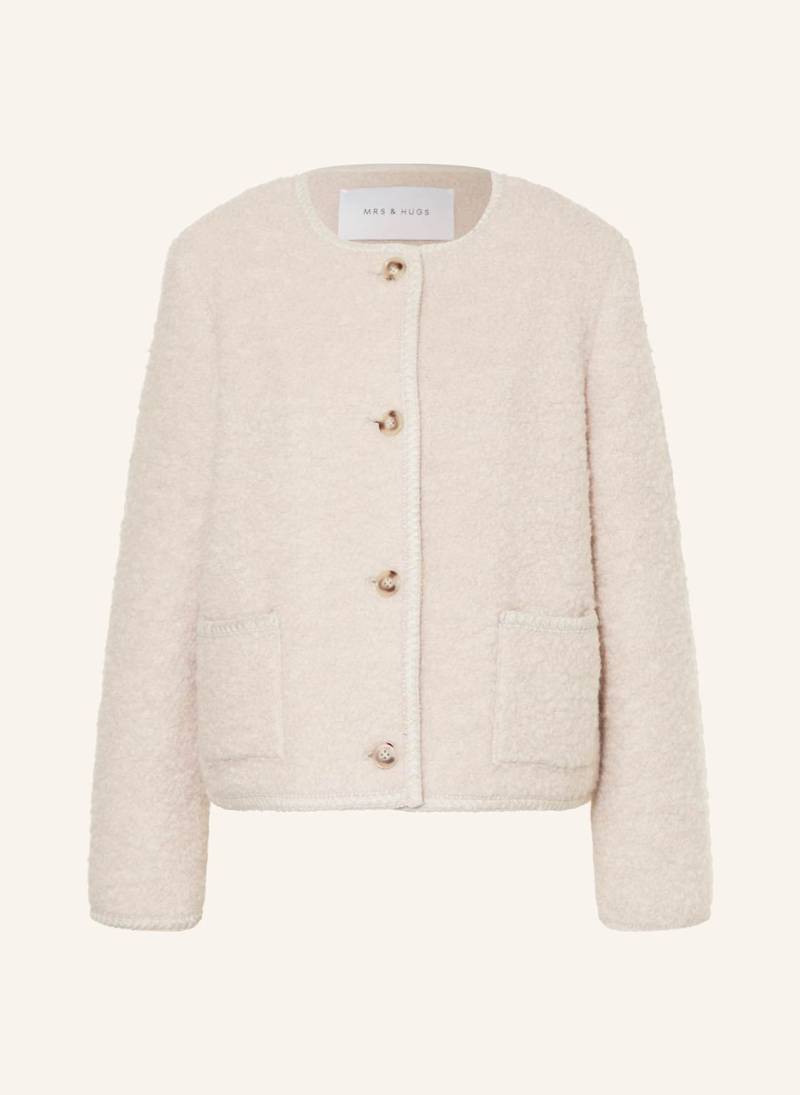 Mrs & Hugs Kastenjacke beige von Mrs & HUGS