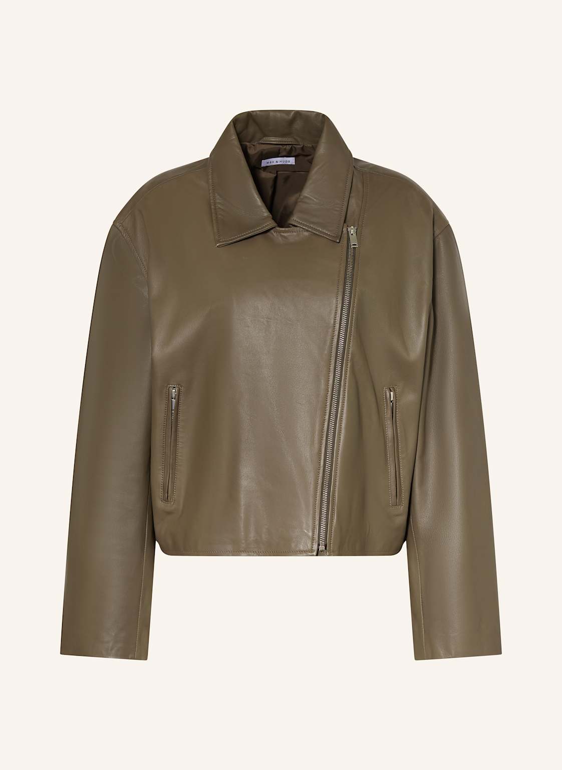 Mrs & Hugs Lederjacke beige Mrs & Hugs Lederjacke beige von Mrs & HUGS