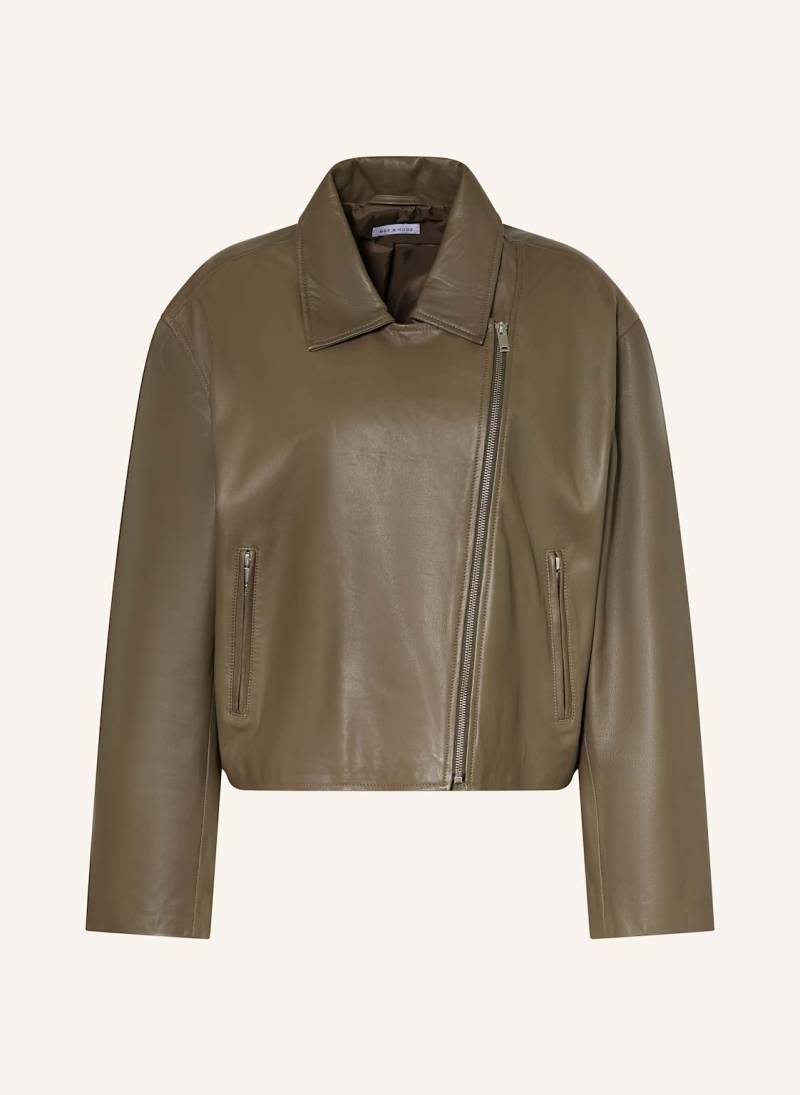 Mrs & Hugs Lederjacke beige Mrs & Hugs Lederjacke beige von Mrs & HUGS