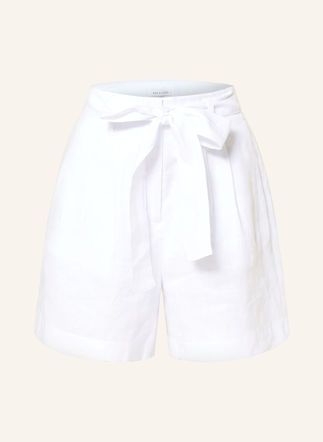 Mrs & Hugs Leinenshorts weiss von Mrs & HUGS