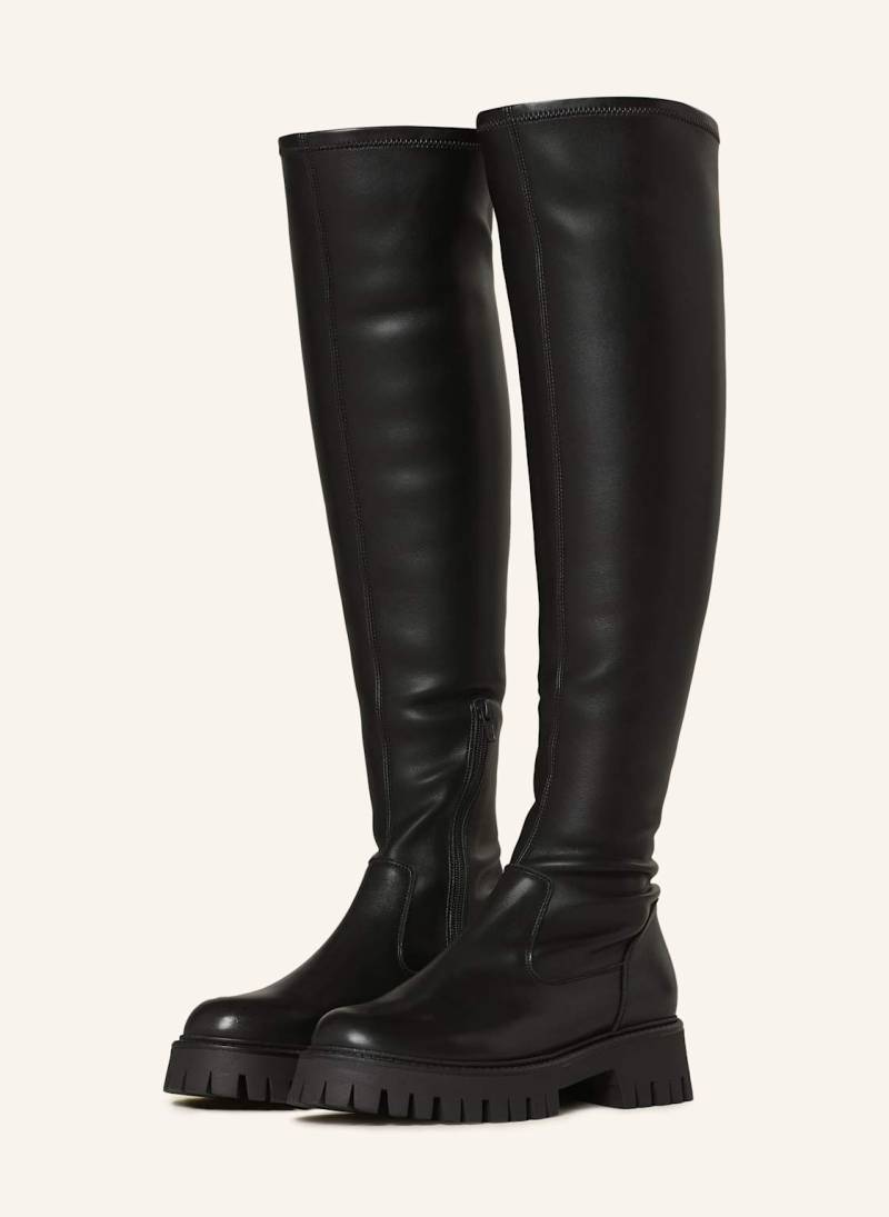 Mrs & Hugs Overknee-Stiefel schwarz von Mrs & HUGS