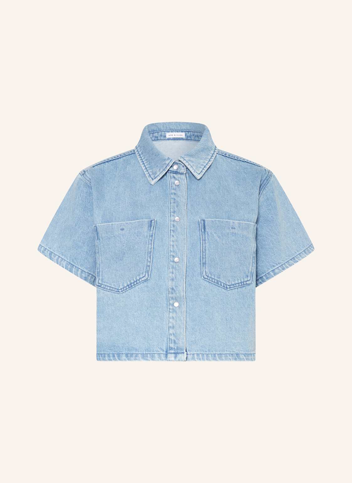 Mrs & Hugs Oversized-Jeansbluse blau Mrs & Hugs Oversized-Jeansbluse blau von Mrs & HUGS