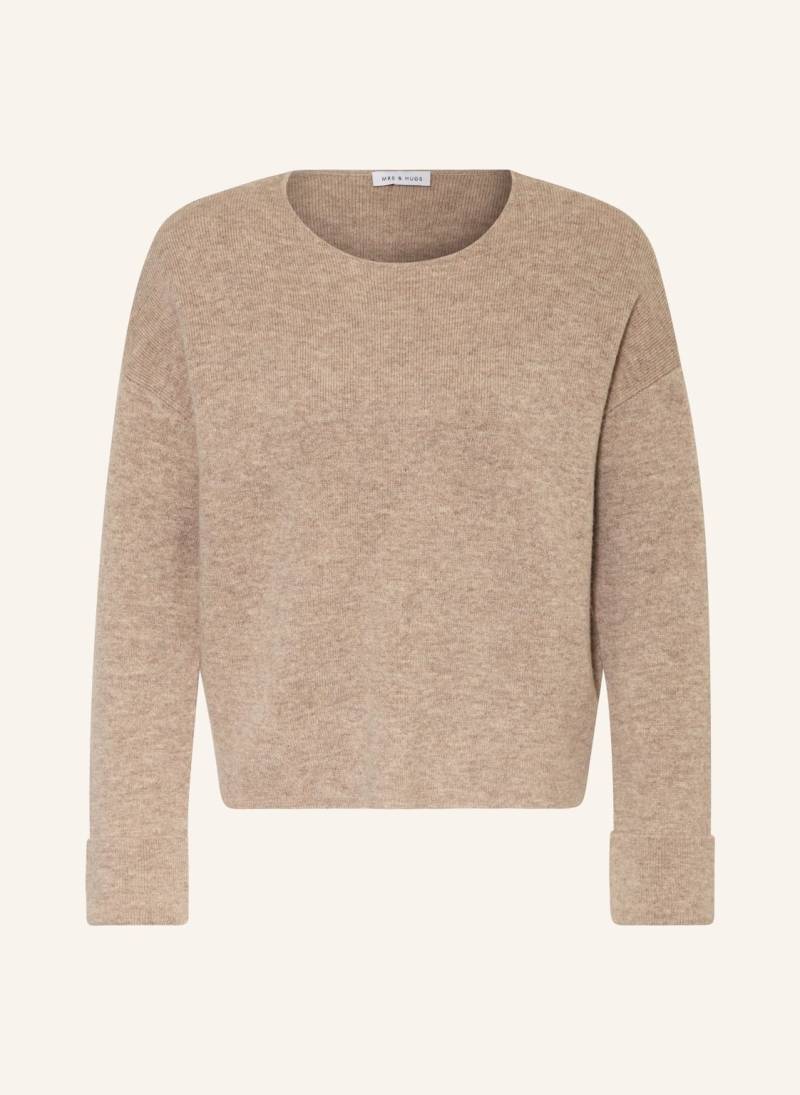 Mrs & Hugs Pullover Mit Cashmere beige von Mrs & HUGS