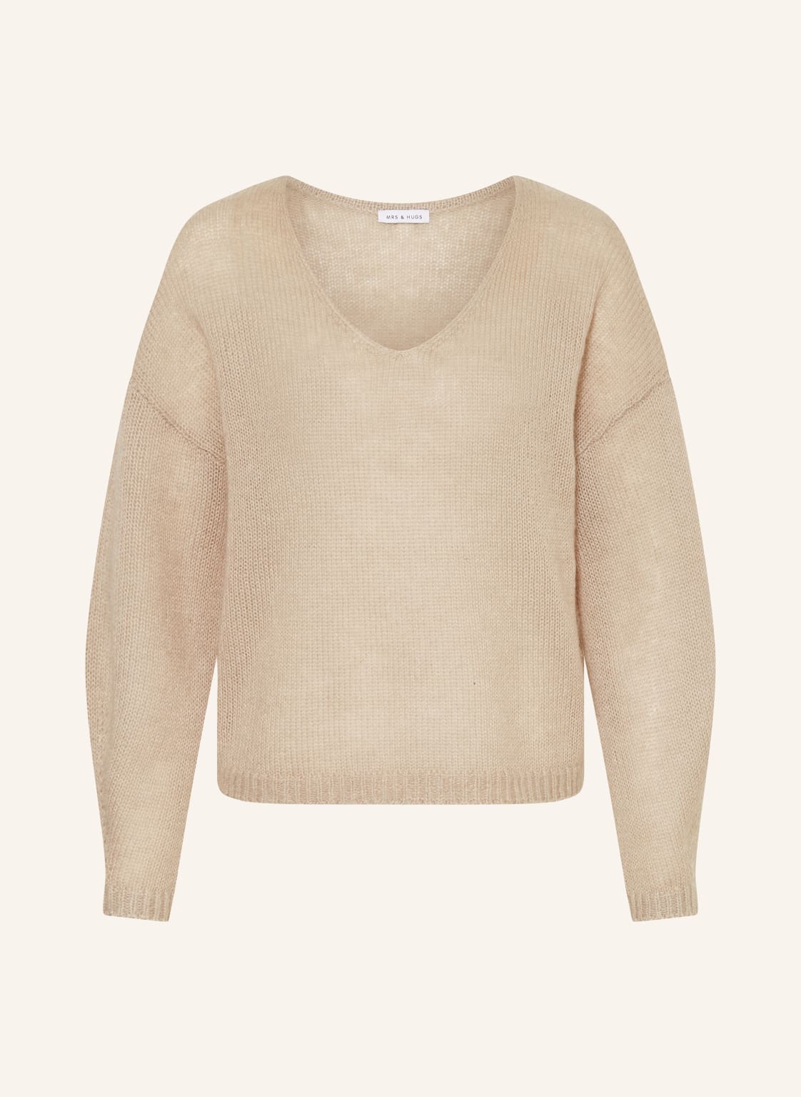 Mrs & Hugs Pullover Mit Mohair beige Mrs & Hugs Pullover Mit Mohair beige von Mrs & HUGS
