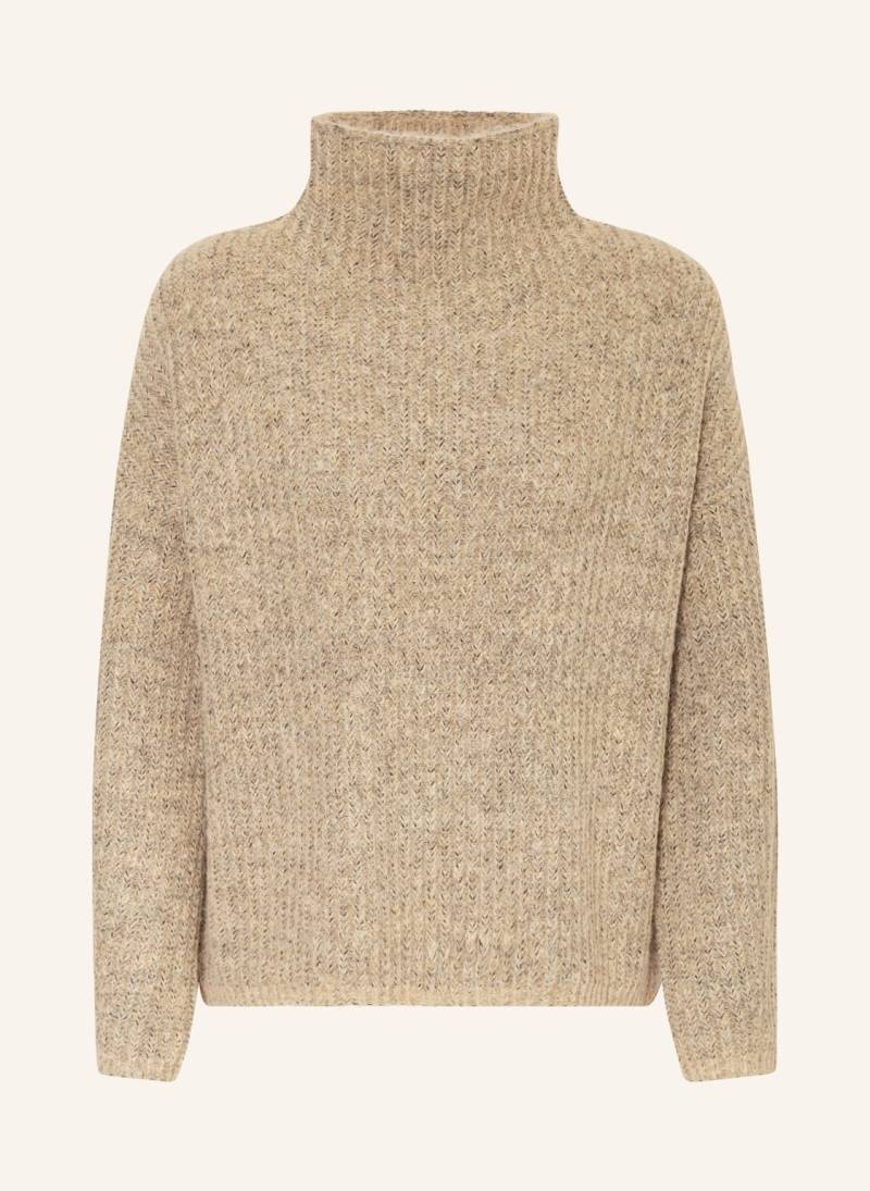 Mrs & Hugs Rollkragenpullover beige von Mrs & HUGS