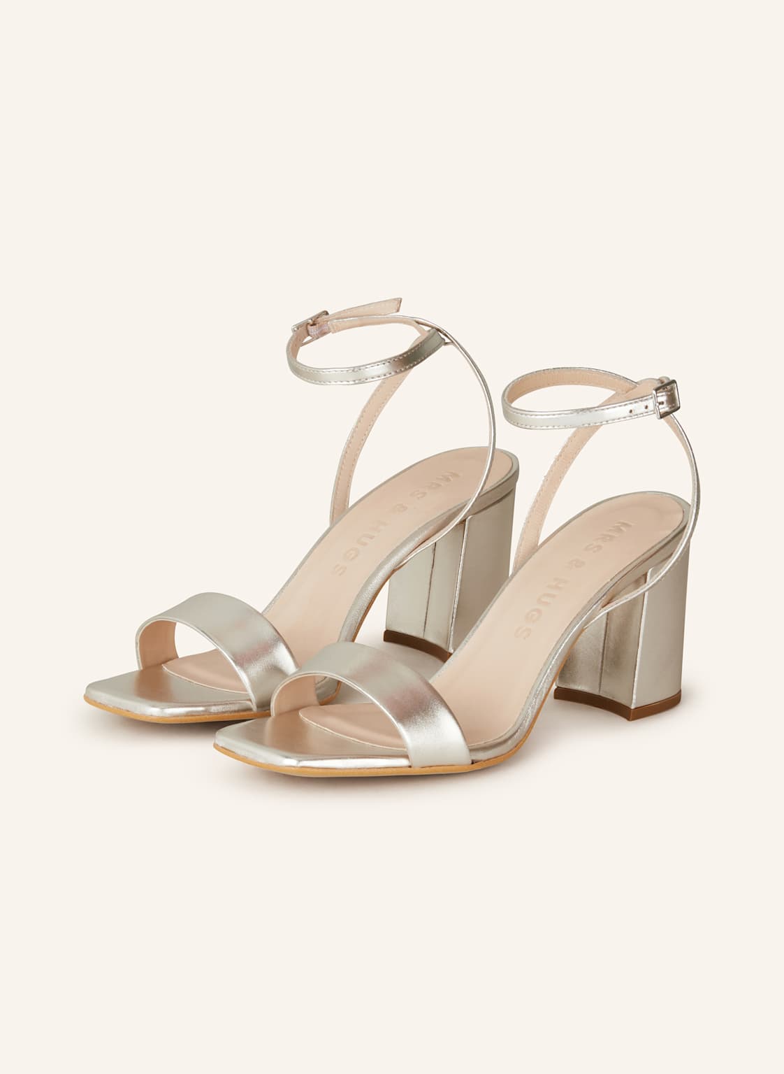 Mrs & Hugs Sandaletten Heeled silber von Mrs & HUGS