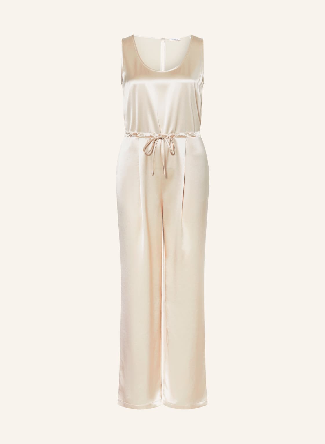 Mrs & Hugs Satin-Jumpsuit beige von Mrs & HUGS