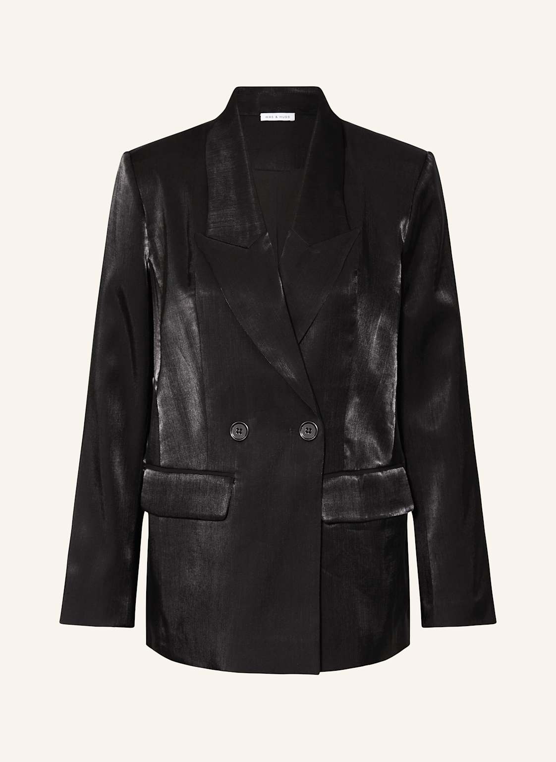 Mrs & Hugs Satinblazer schwarz Mrs & Hugs Satinblazer schwarz von Mrs & HUGS