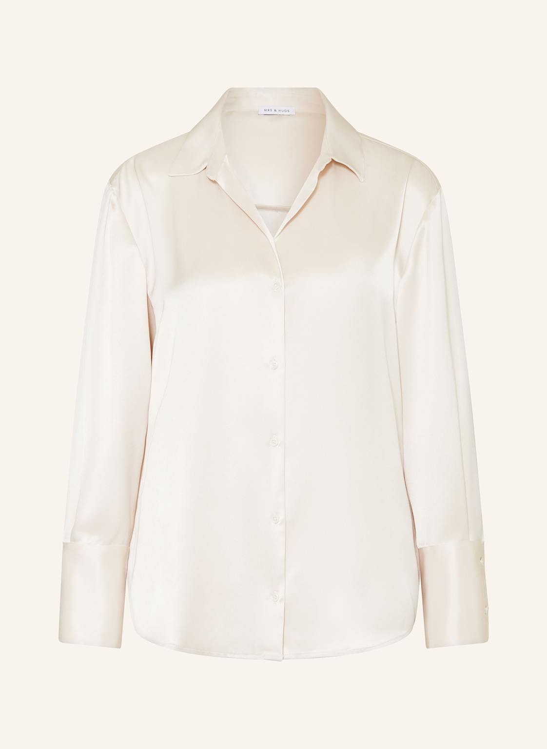Mrs & Hugs Satinbluse beige Mrs & Hugs Satinbluse beige von Mrs & HUGS