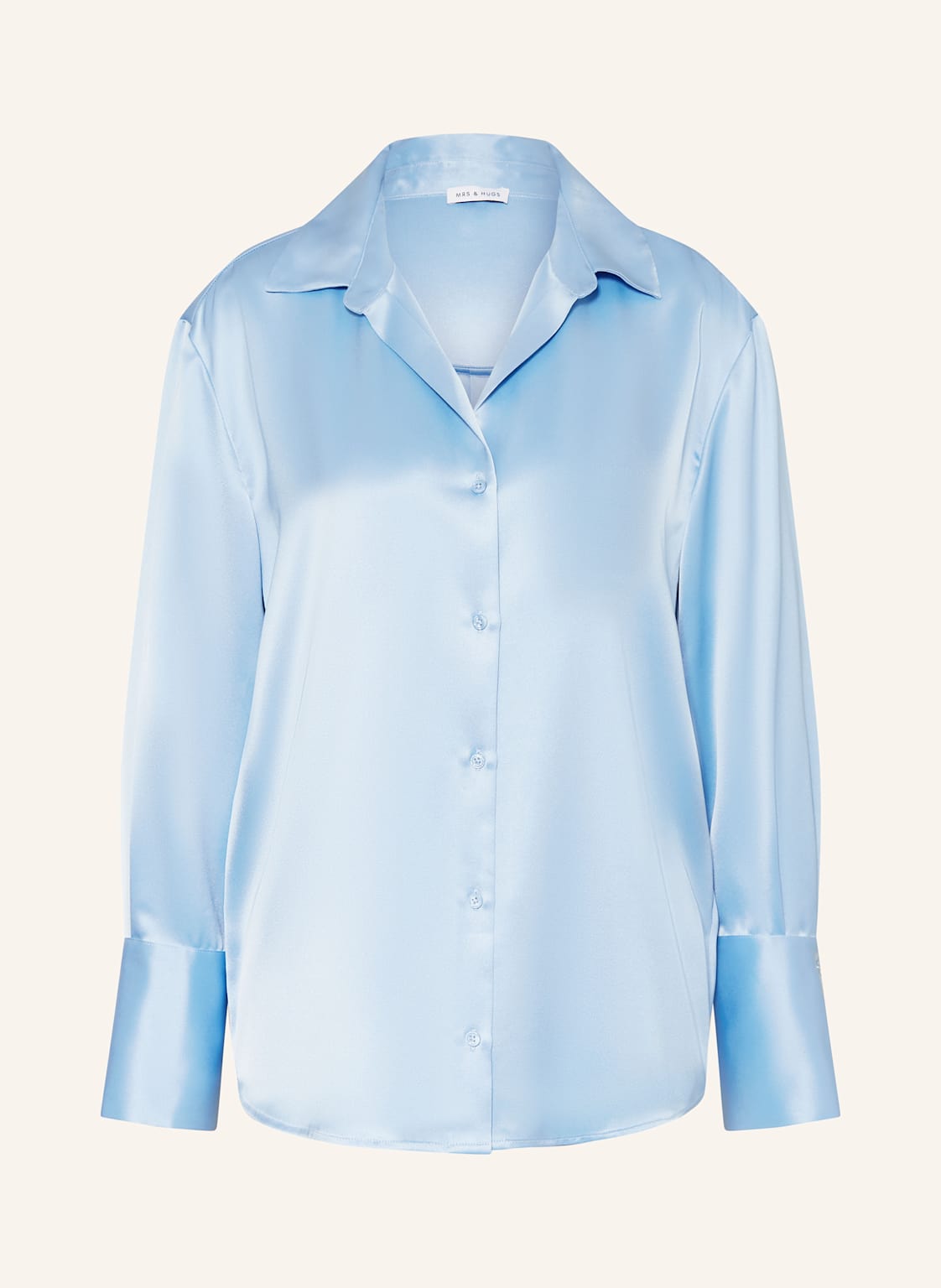 Mrs & Hugs Satinbluse blau Mrs & Hugs Satinbluse blau von Mrs & HUGS