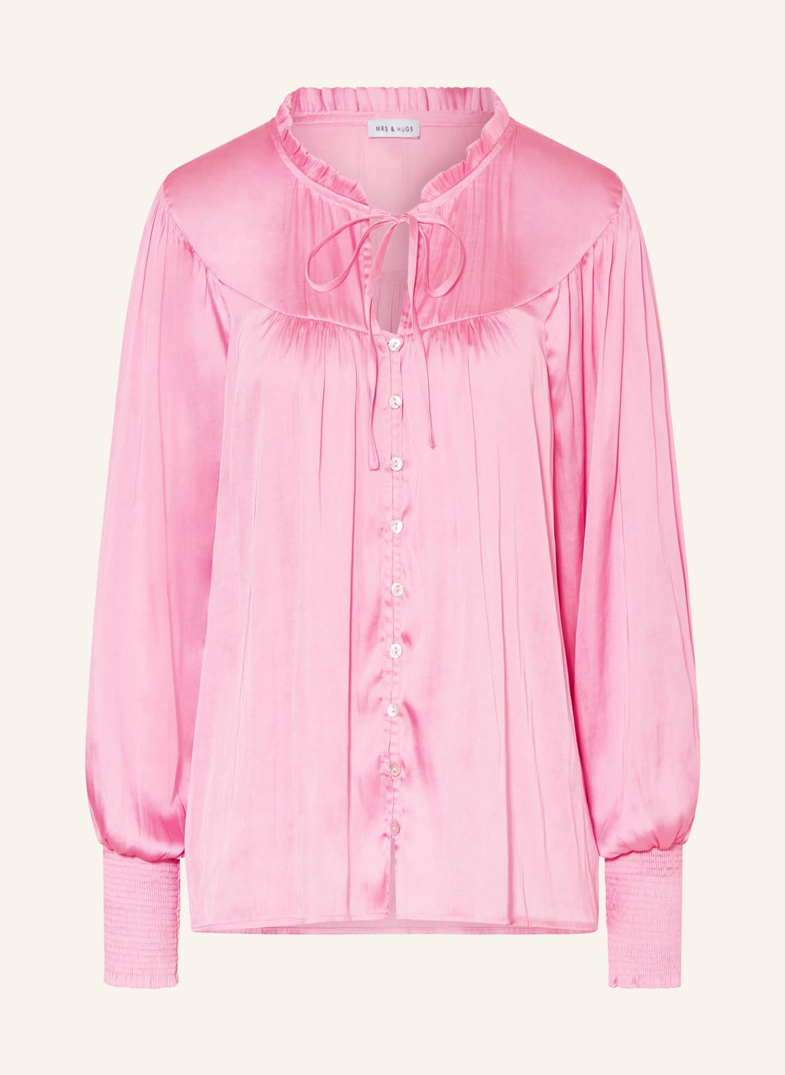 Mrs & Hugs Satinbluse pink von Mrs & HUGS