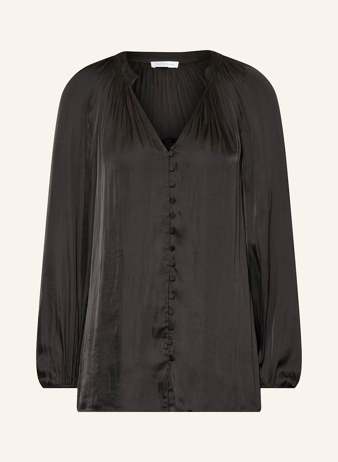Mrs & Hugs Satinbluse schwarz Mrs & Hugs Satinbluse schwarz von Mrs & HUGS