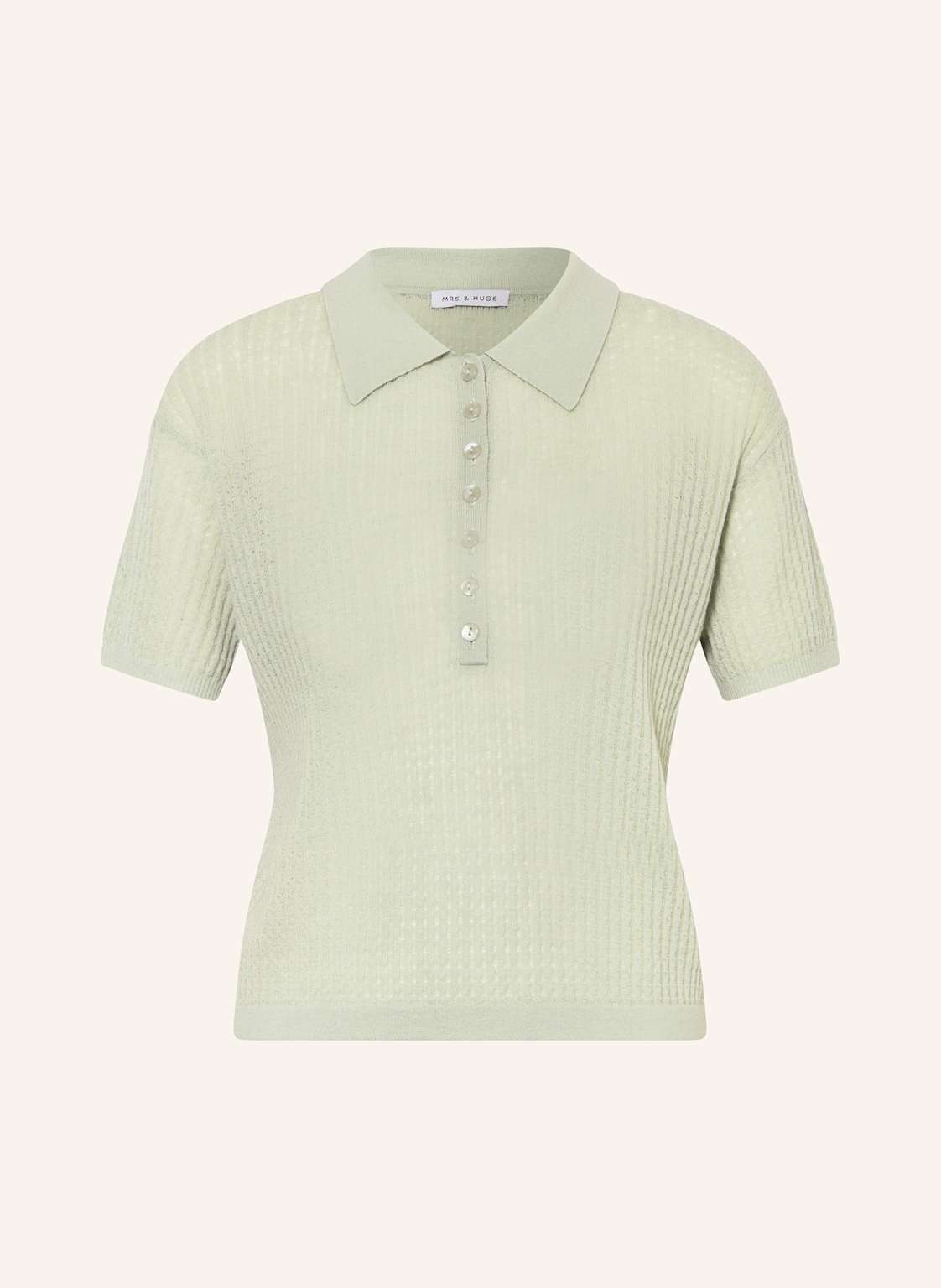 Mrs & Hugs Strick-Poloshirt Mit Cashmere gruen Mrs & Hugs Strick-Poloshirt Mit Cashmere gruen von Mrs & HUGS