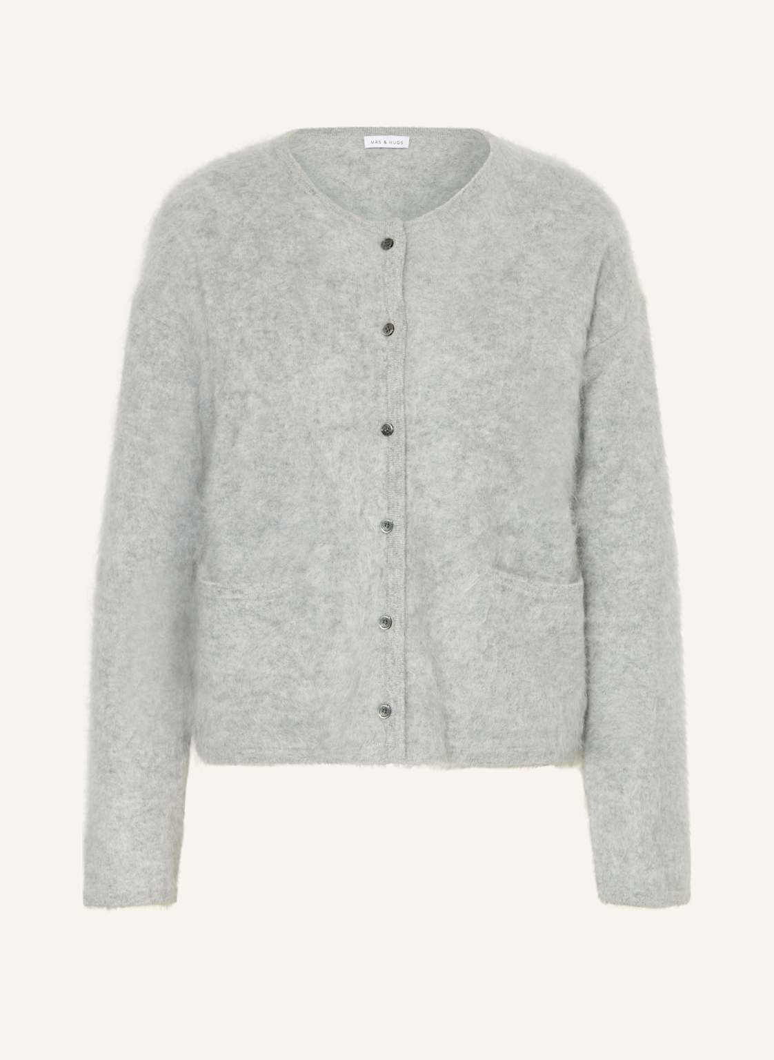 Mrs & Hugs Strickjacke Aus Cashmere grau Mrs & Hugs Strickjacke Aus Cashmere grau von Mrs & HUGS