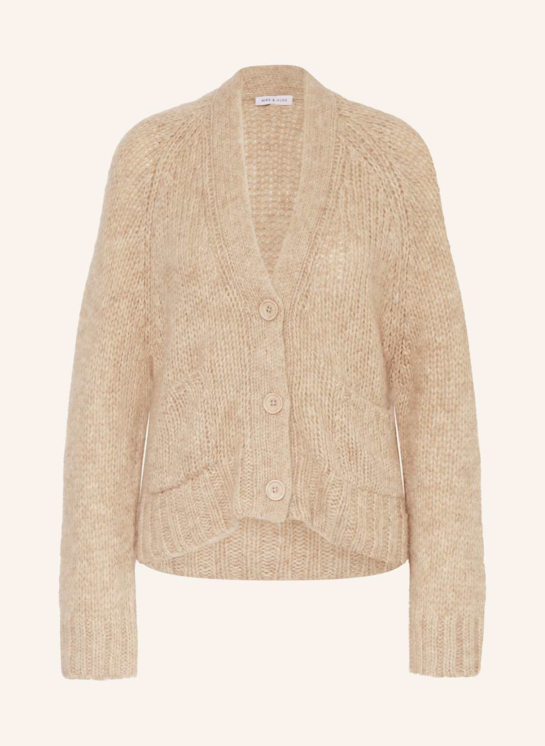 Mrs & Hugs Strickjacke Mit Alpaka beige Mrs & Hugs Strickjacke Mit Alpaka beige von Mrs & HUGS