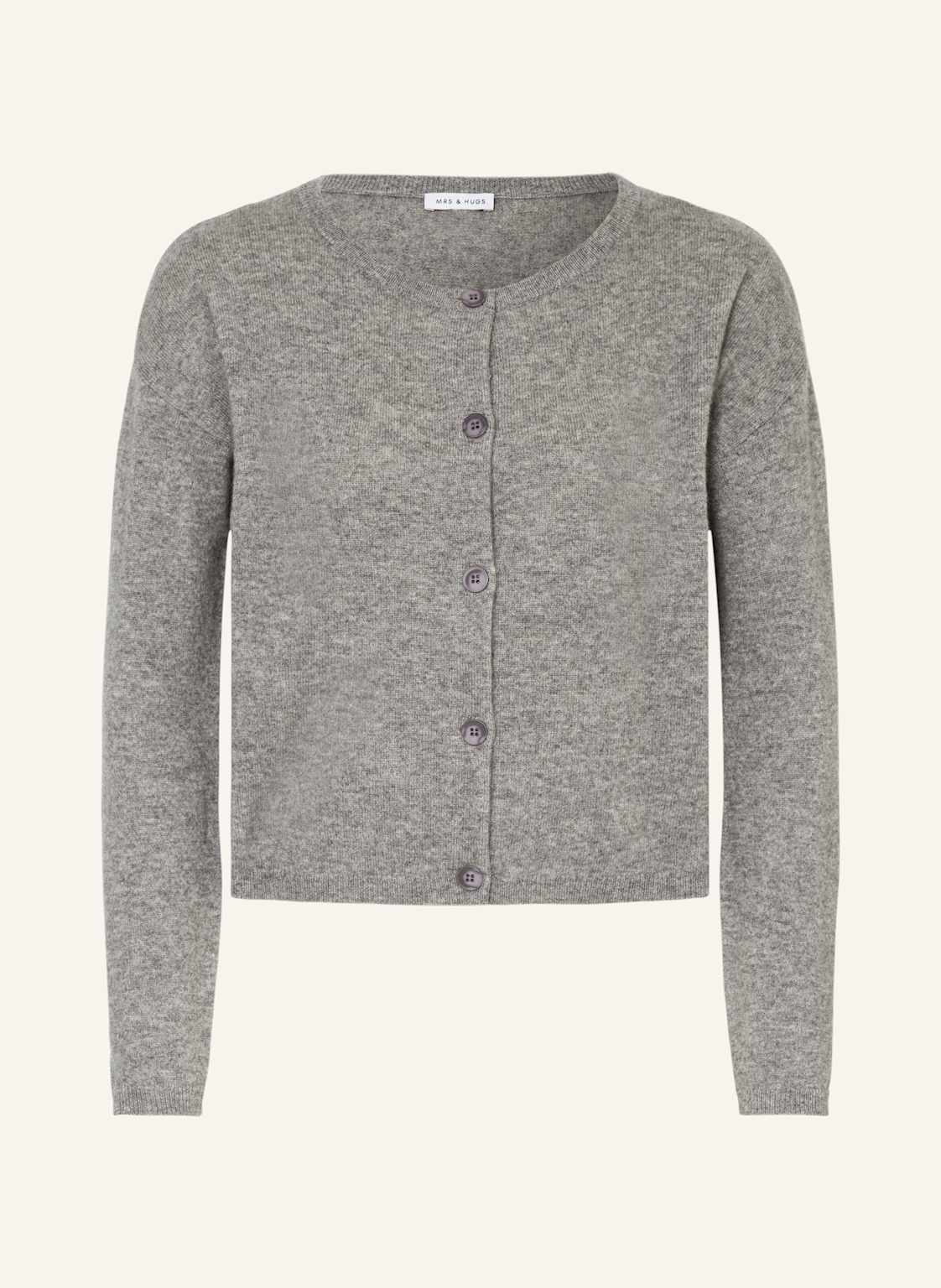 Mrs & Hugs Strickjacke Mit Cashmere grau Mrs & Hugs Strickjacke Mit Cashmere grau von Mrs & HUGS