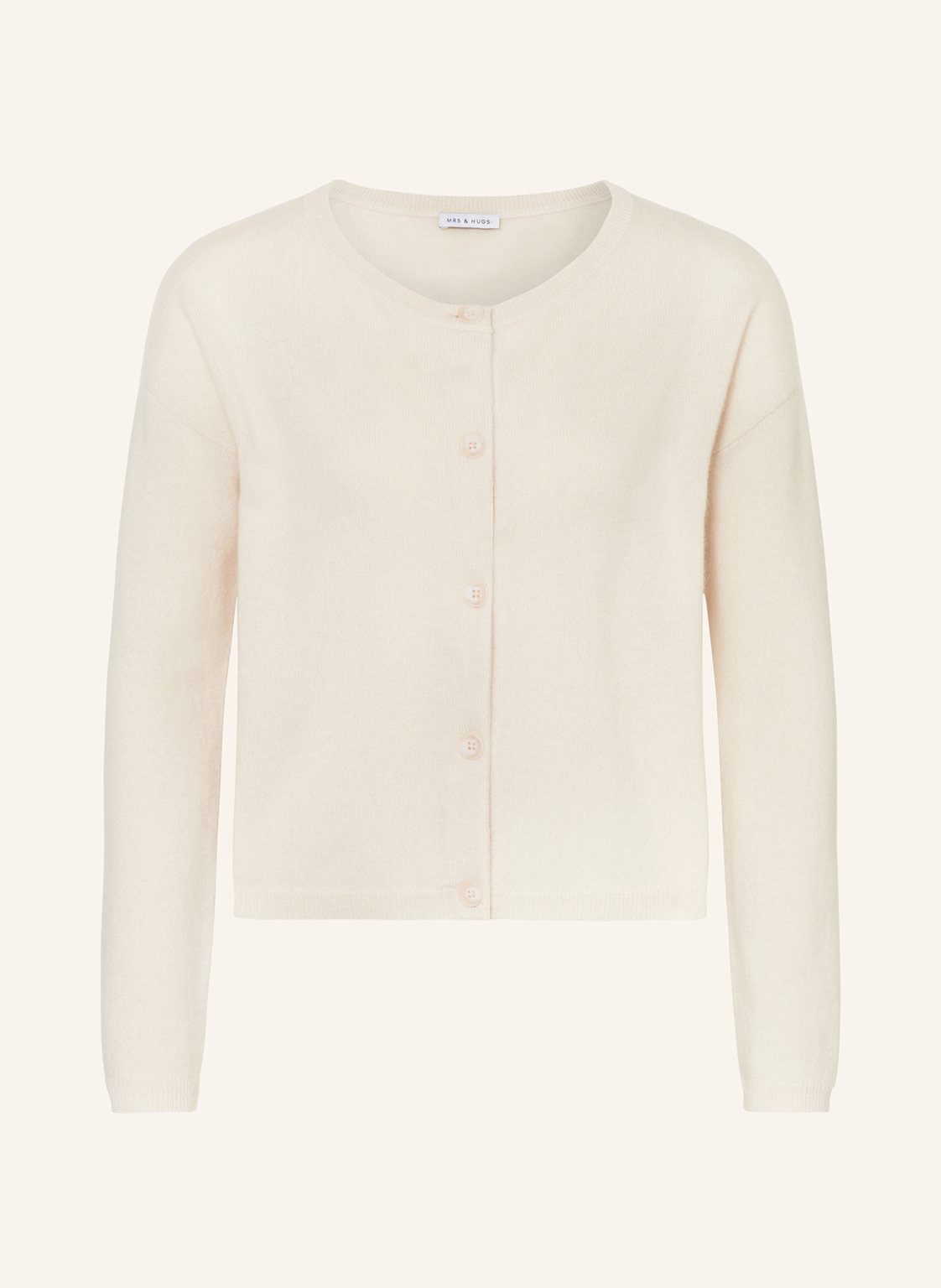 Mrs & Hugs Strickjacke Mit Cashmere weiss Mrs & Hugs Strickjacke Mit Cashmere weiss von Mrs & HUGS