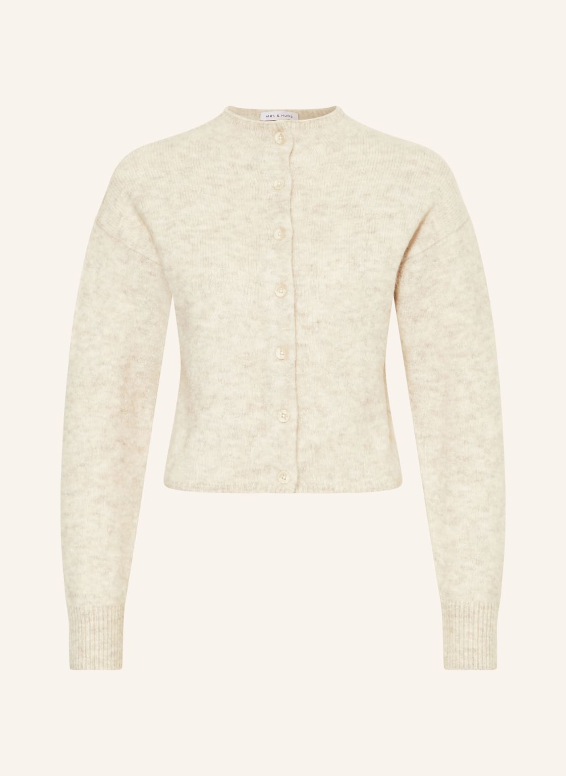 Mrs & Hugs Strickjacke Mit Mohair beige Mrs & Hugs Strickjacke Mit Mohair beige von Mrs & HUGS