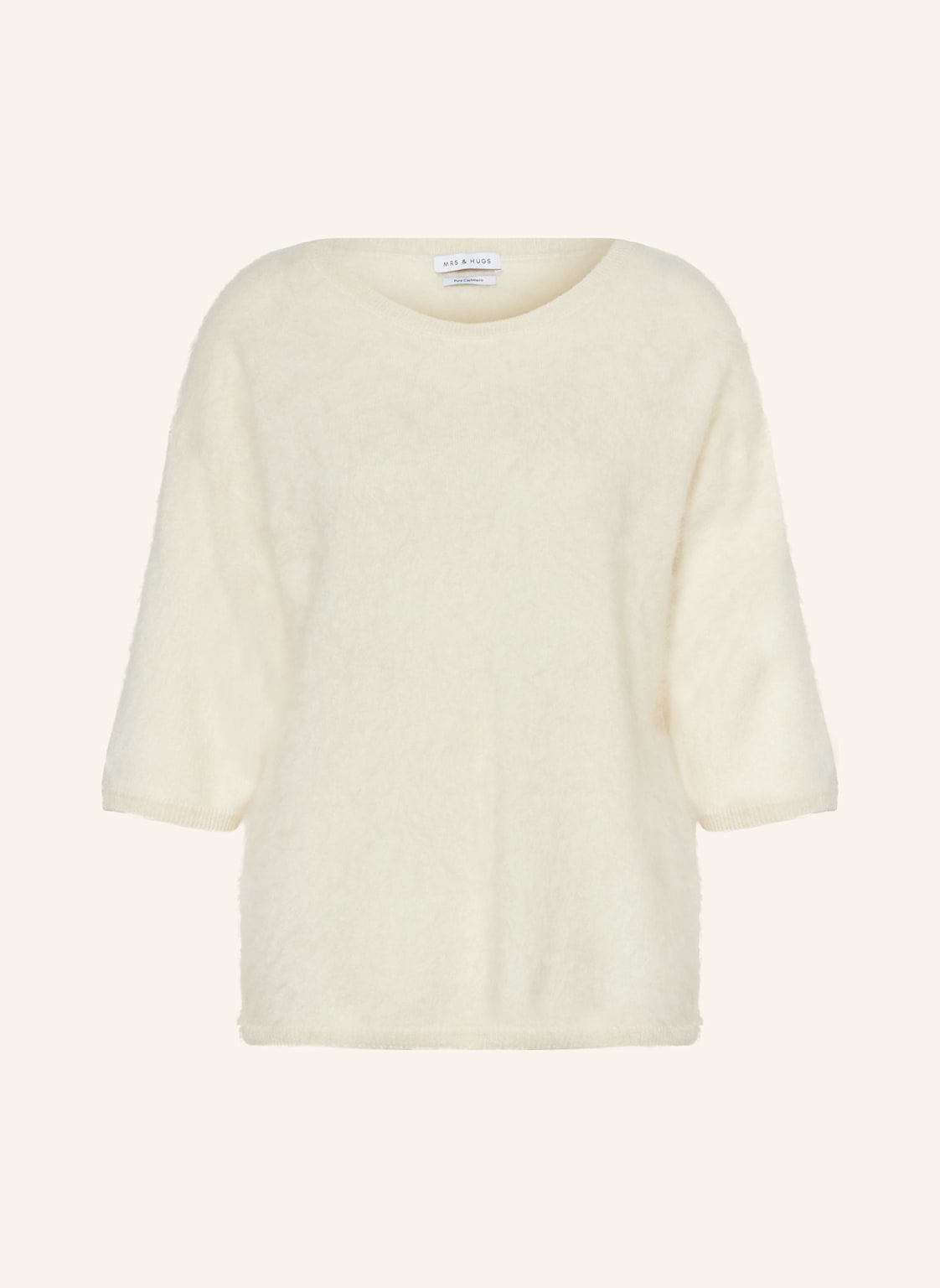 Mrs & Hugs Strickshirt Aus Cashmere weiss Mrs & Hugs Strickshirt Aus Cashmere weiss von Mrs & HUGS