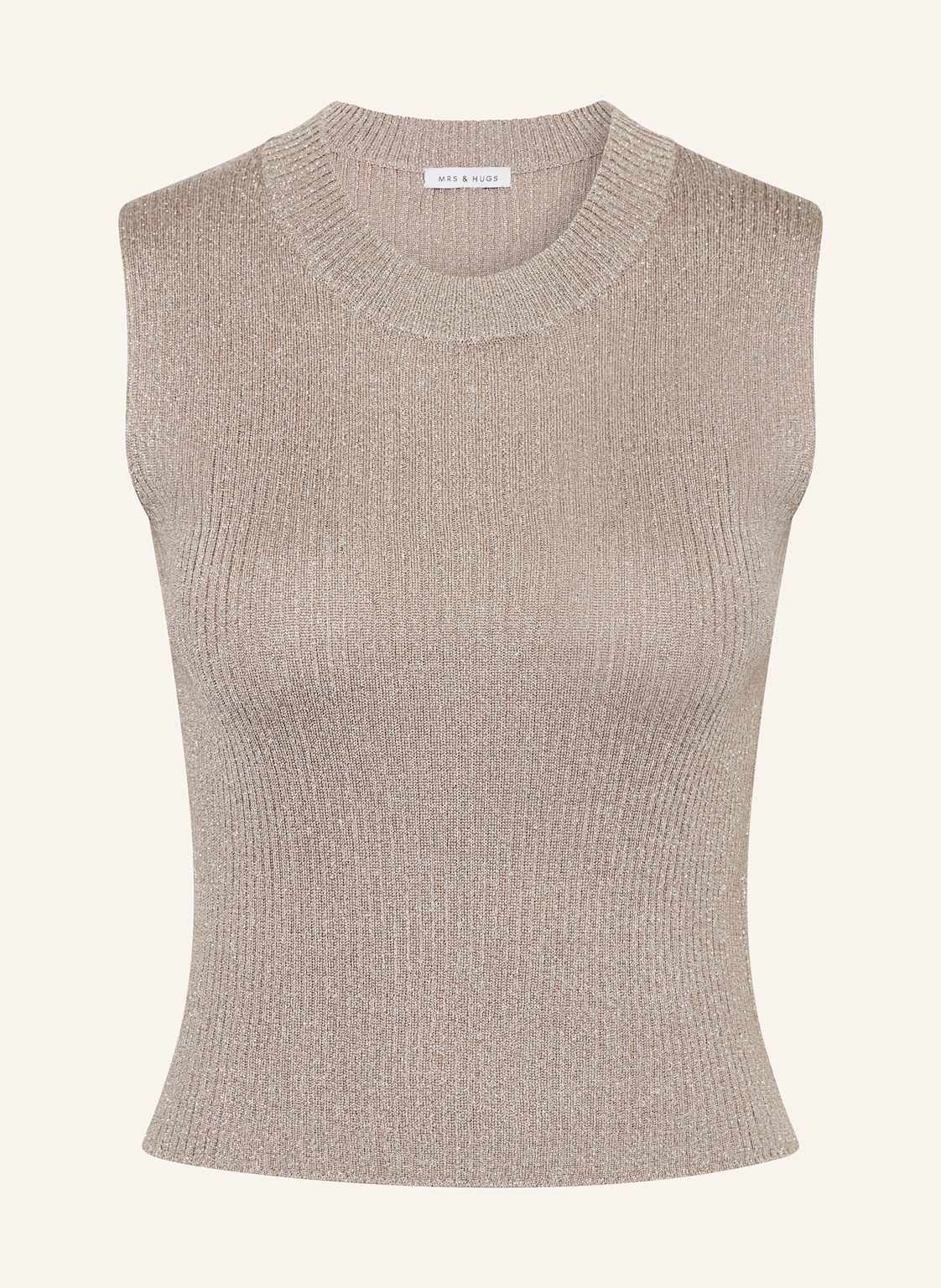Mrs & Hugs Stricktop Mit Glitzergarn beige Mrs & Hugs Stricktop Mit Glitzergarn beige von Mrs & HUGS