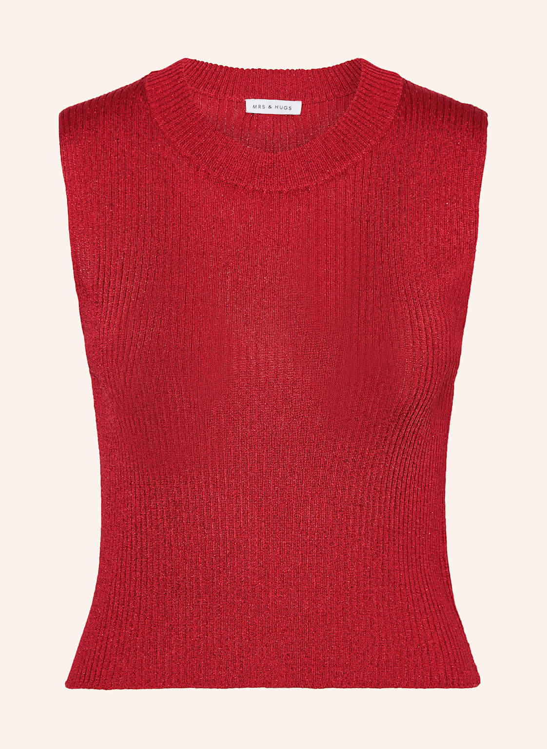 Mrs & Hugs Stricktop Mit Glitzergarn rot von Mrs & HUGS