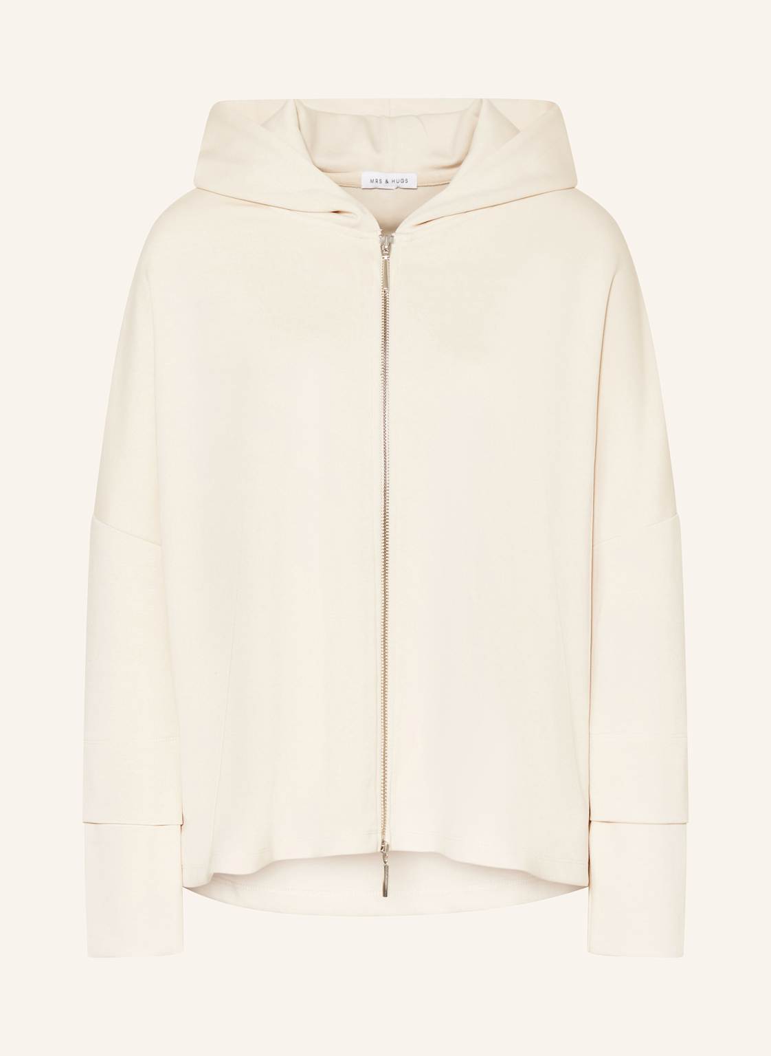 Mrs & Hugs Sweatjacke beige Mrs & Hugs Sweatjacke beige von Mrs & HUGS