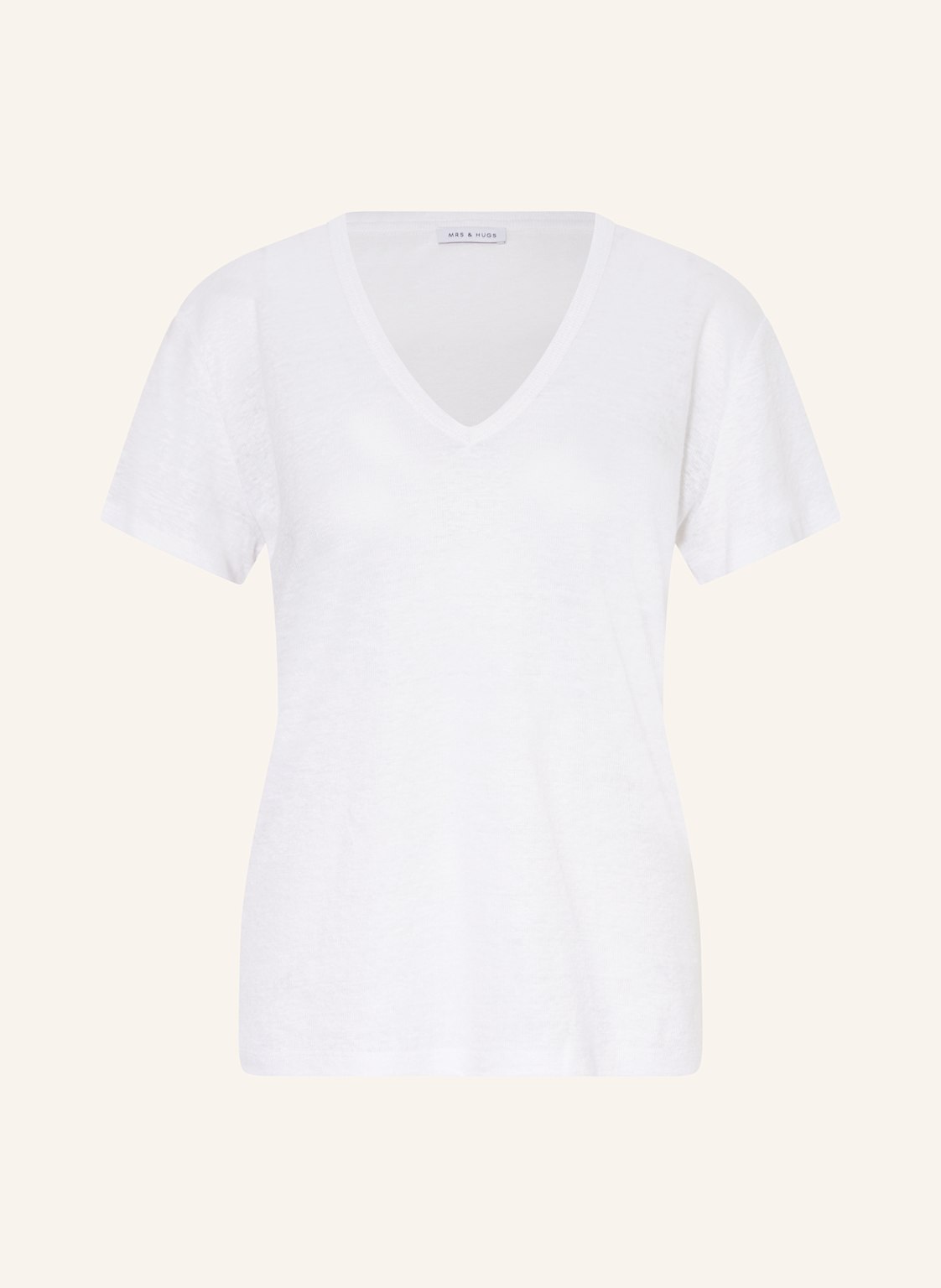 Mrs & Hugs T-Shirt Aus Leinen weiss Mrs & Hugs T-Shirt Aus Leinen weiss von Mrs & HUGS