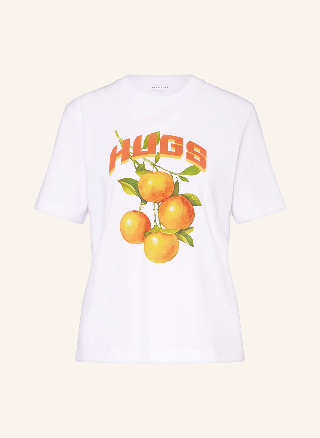 Mrs & Hugs T-Shirt orange von Mrs & HUGS