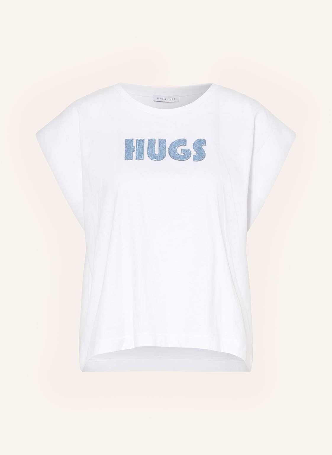 Mrs & Hugs T-Shirt weiss von Mrs & HUGS