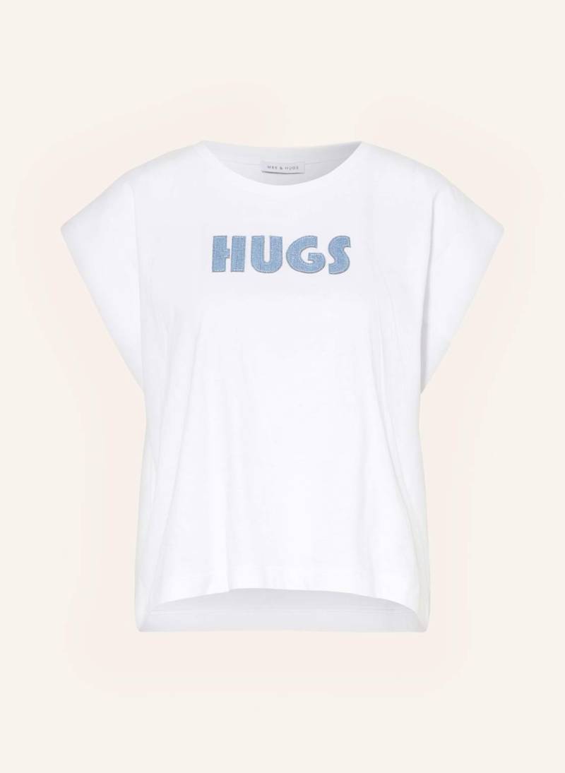 Mrs & Hugs T-Shirt weiss von Mrs & HUGS