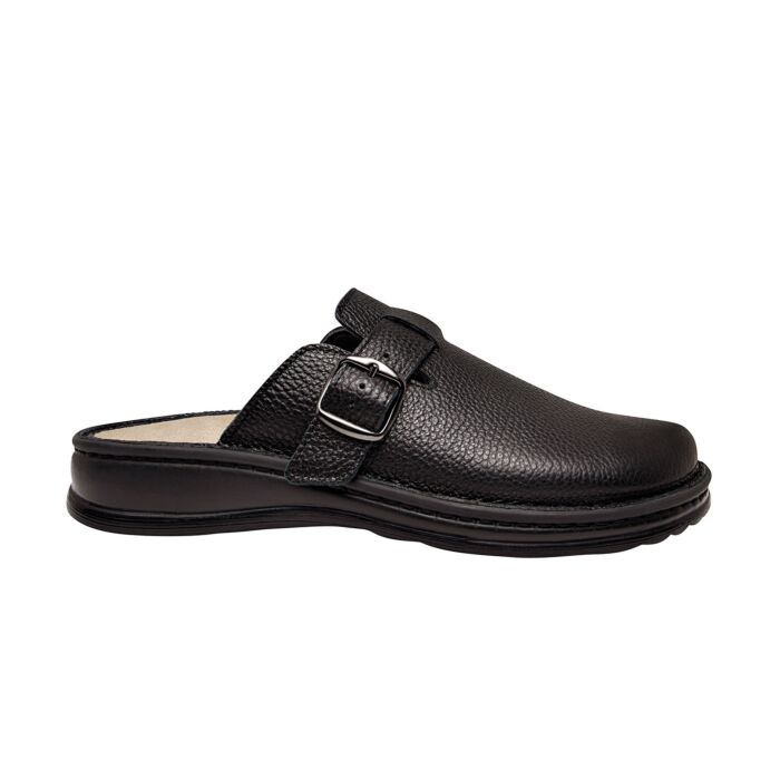 Mubb Herren Pantoffel aus weichem Nappaleder, schwarz von Mubb