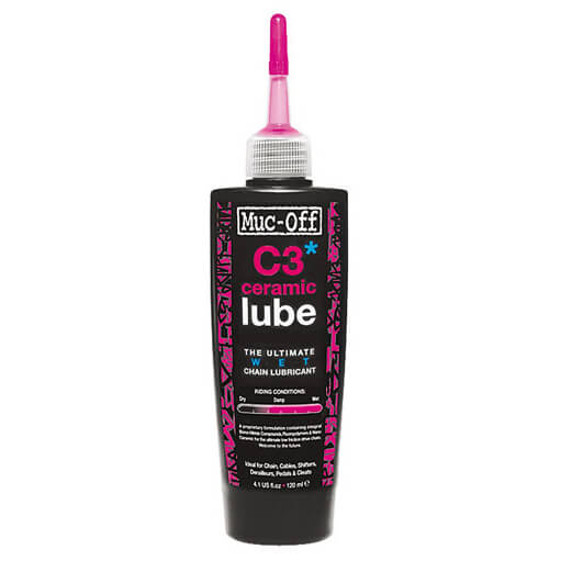 Muc Off - C3 Wet Ceramic Lube - Kettenöl Gr 120 ml rosa von Muc Off